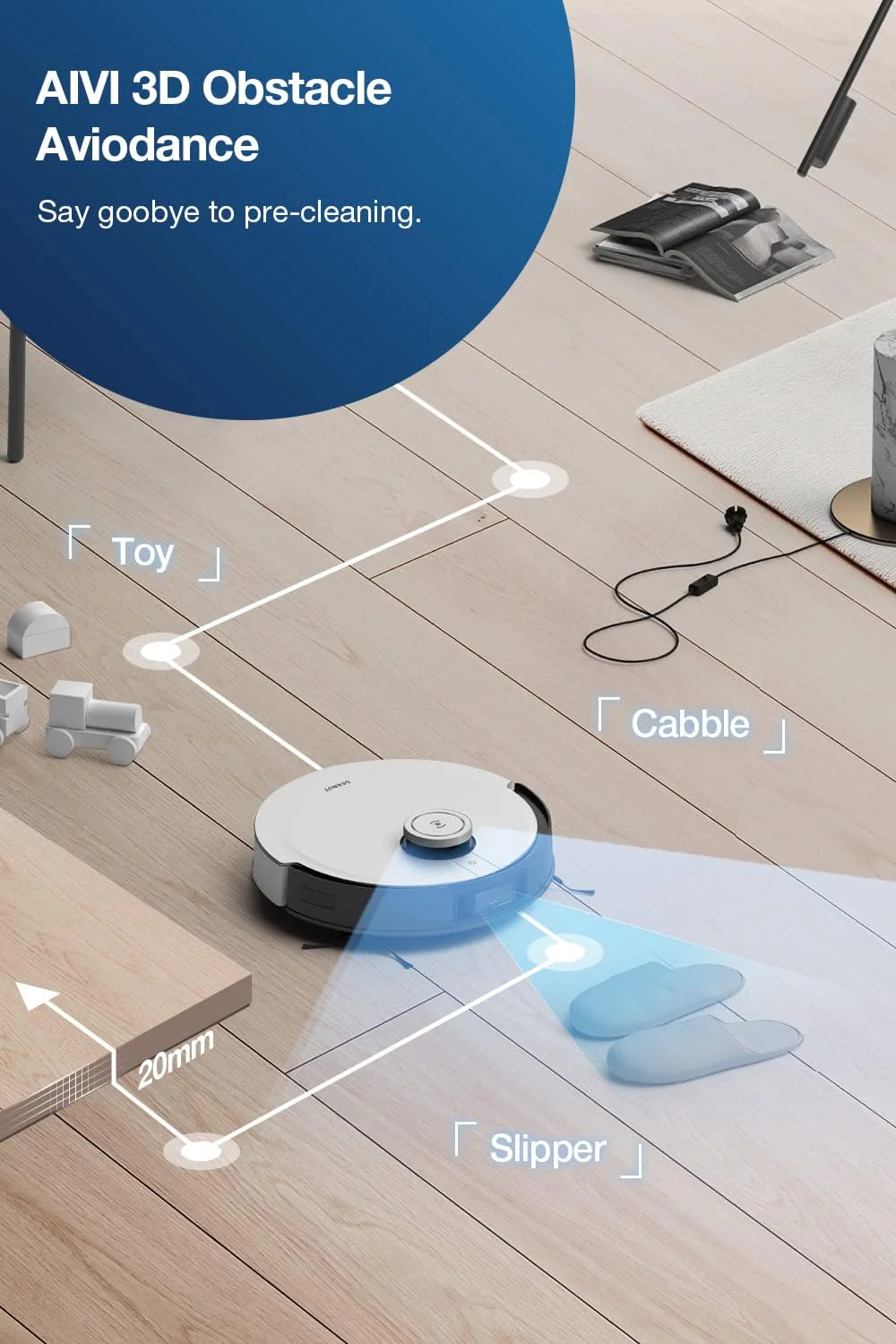 NEW - ECOVACS DEEBOT X1 Omni Robot Vacuum and Mop Combo with Self-Emptying, Auto-Wash, Auto-Refill and Auto-Hot Air Drying - Retail $590 - Image 4