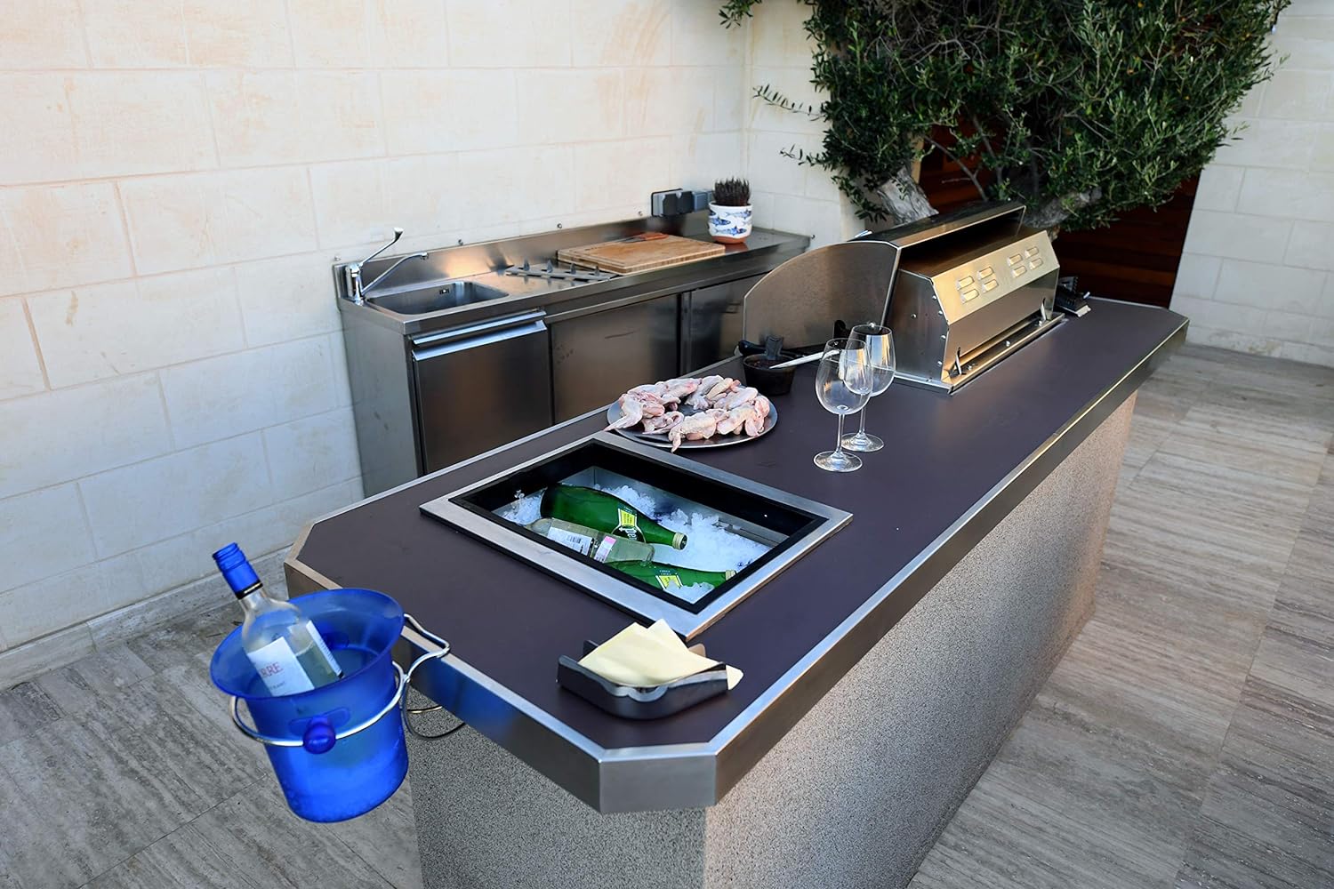 NEW - Bull Outdoor Products Stainless Steel Drop in Ice Chest 16.75" x 21.5" - Retail $540 - Image 3
