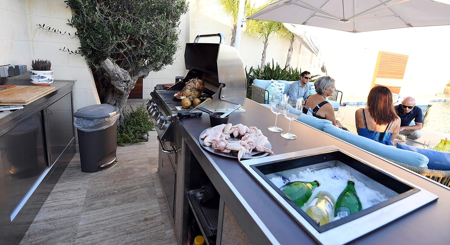NEW - Bull Outdoor Products Stainless Steel Drop in Ice Chest 16.75" x 21.5" - Retail $540 - Image 4