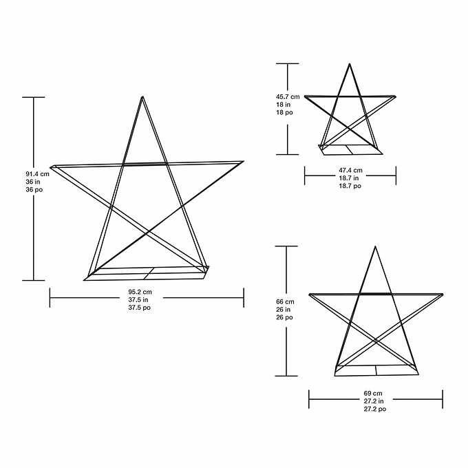 Costco - LED Stars 3-piece Set - Retail $49.97 - Image 4