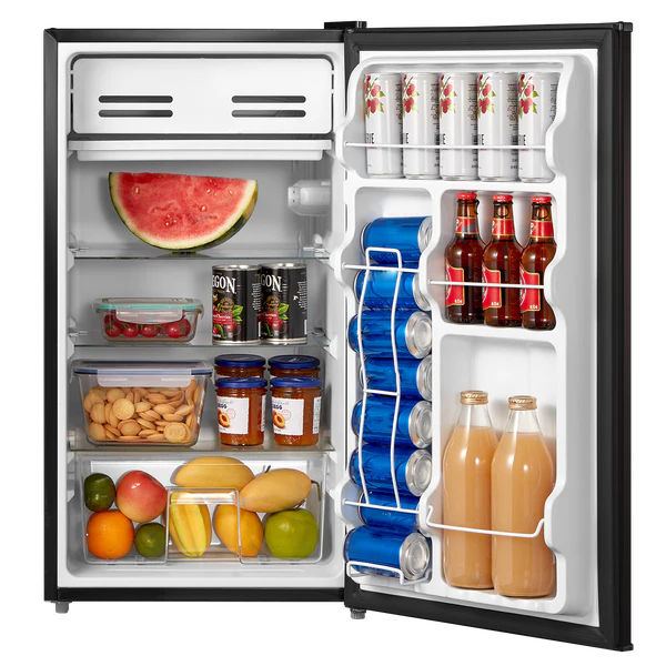 Midea Compact Refrigerator, 3.3 cu ft, Black MRM33S9ASL - Retail $149 - Image 2