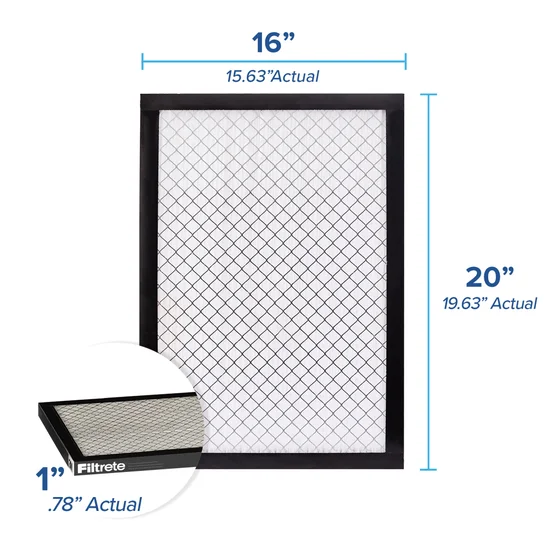 Filtrete Air Filter 16" x 20" x 1”, MPR 2500 MERV 14, High Performance Premium Allergen, Ultrafine Particles, Bacteria and Virus Filter, 4-pack - Image 2