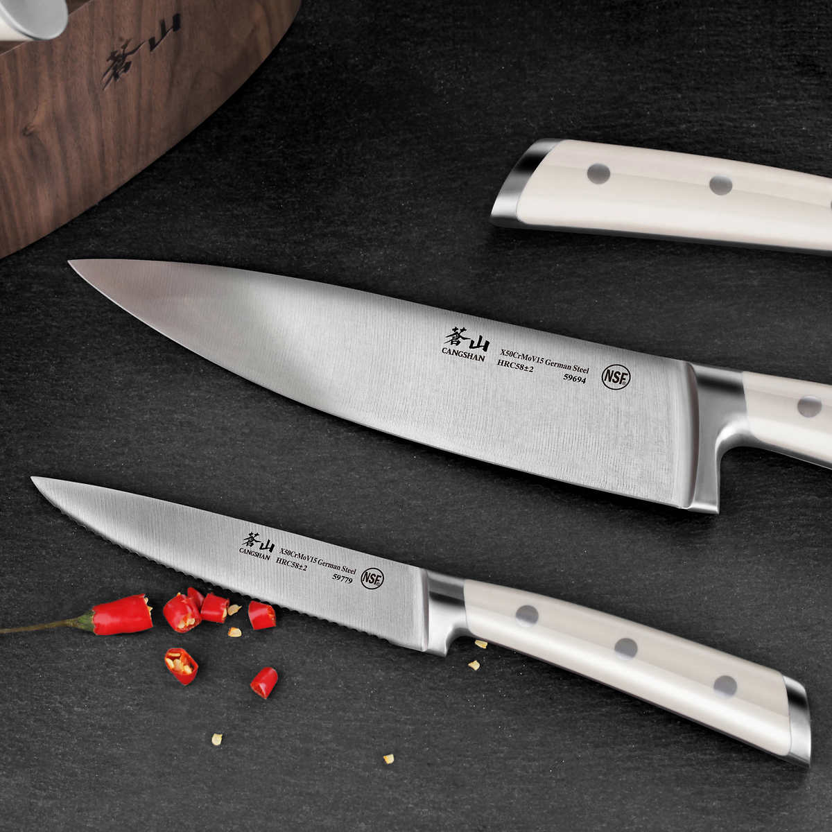 NEW - Cangshan S1 Series 17-piece Forged German Steel Knife - Retail $259 - Image 5