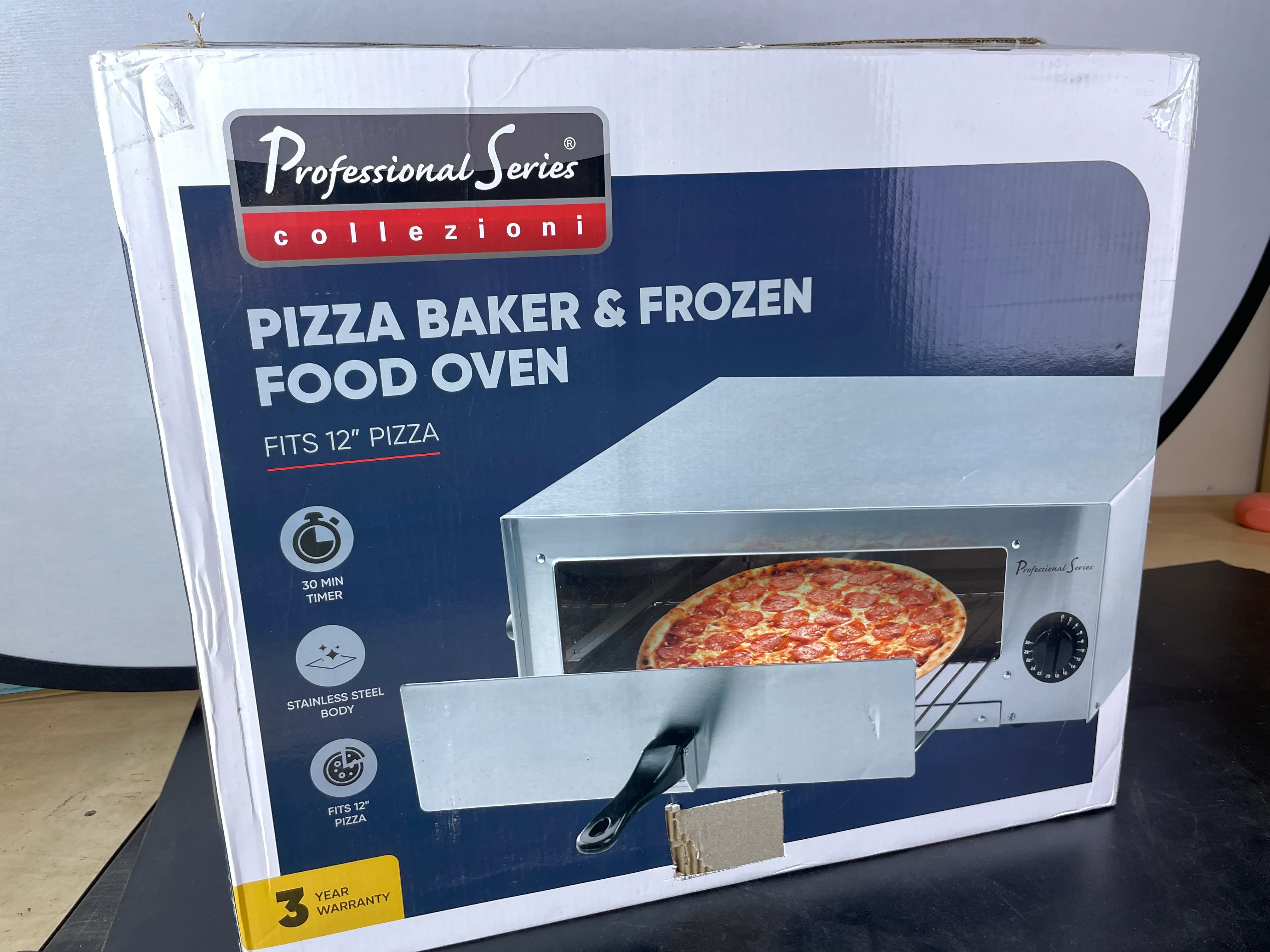 NEW - Professional Series Pizza Oven & Frozen Snack Baker, Stainless Steel - Retail $59 - Image 7