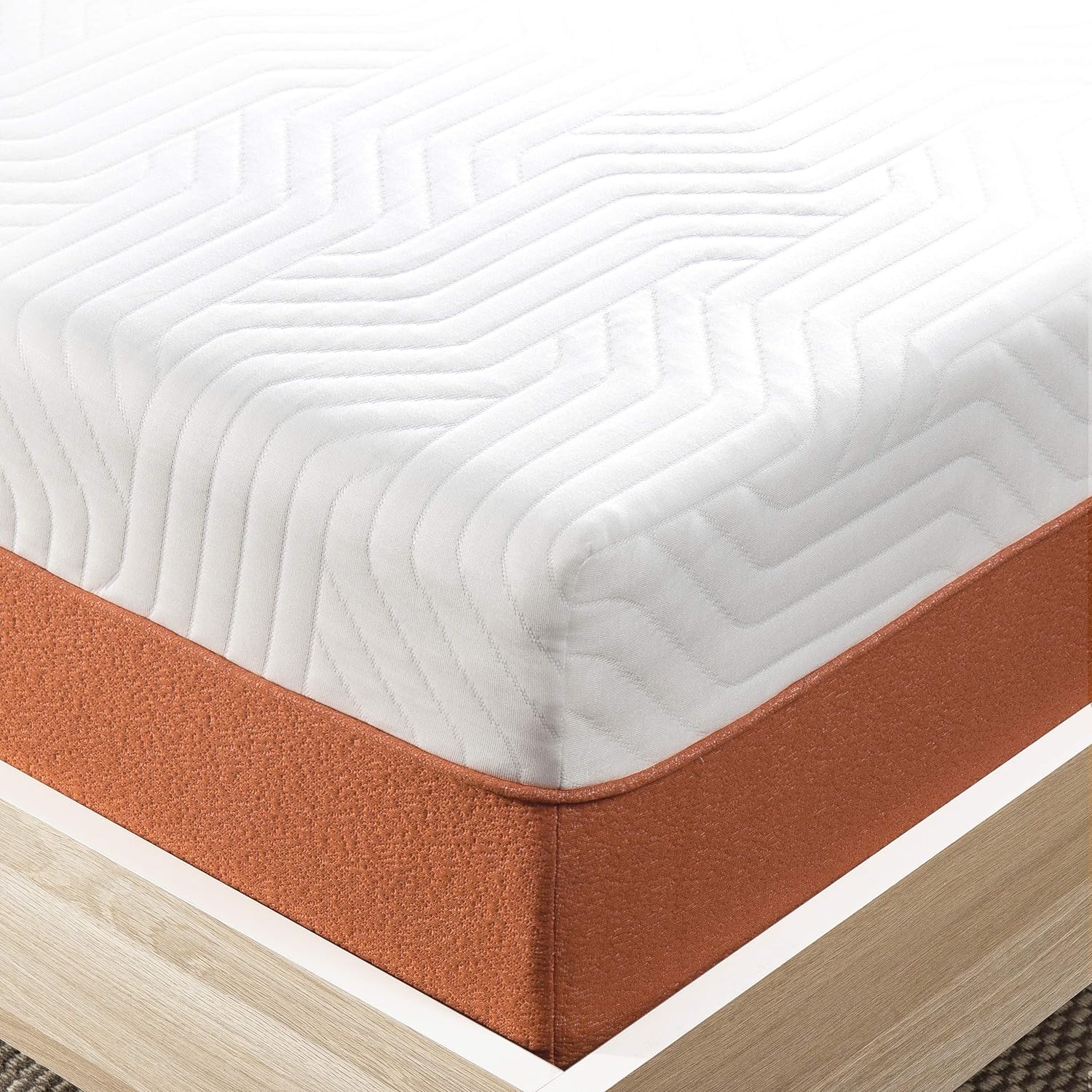 NEW - Mellow 12 Inch Lagom Hybrid Mattress Queen - Bamboo Charcoal Memory Foam and Pocket Springs, CertiPUR-US Certified Non Toxic Foams, Oeko-TEX Certified Eco Cover, Copper Infused Comfort Foam - Retail $549 - Image 5