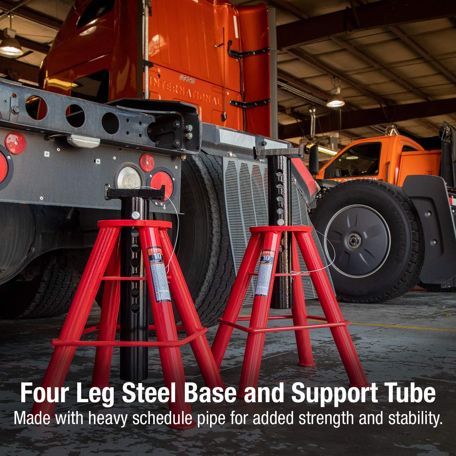 NEW - Sunex 1310 10-Ton Medium Height Pin Type Jack Stands, Pair - Retail $245 - Image 5