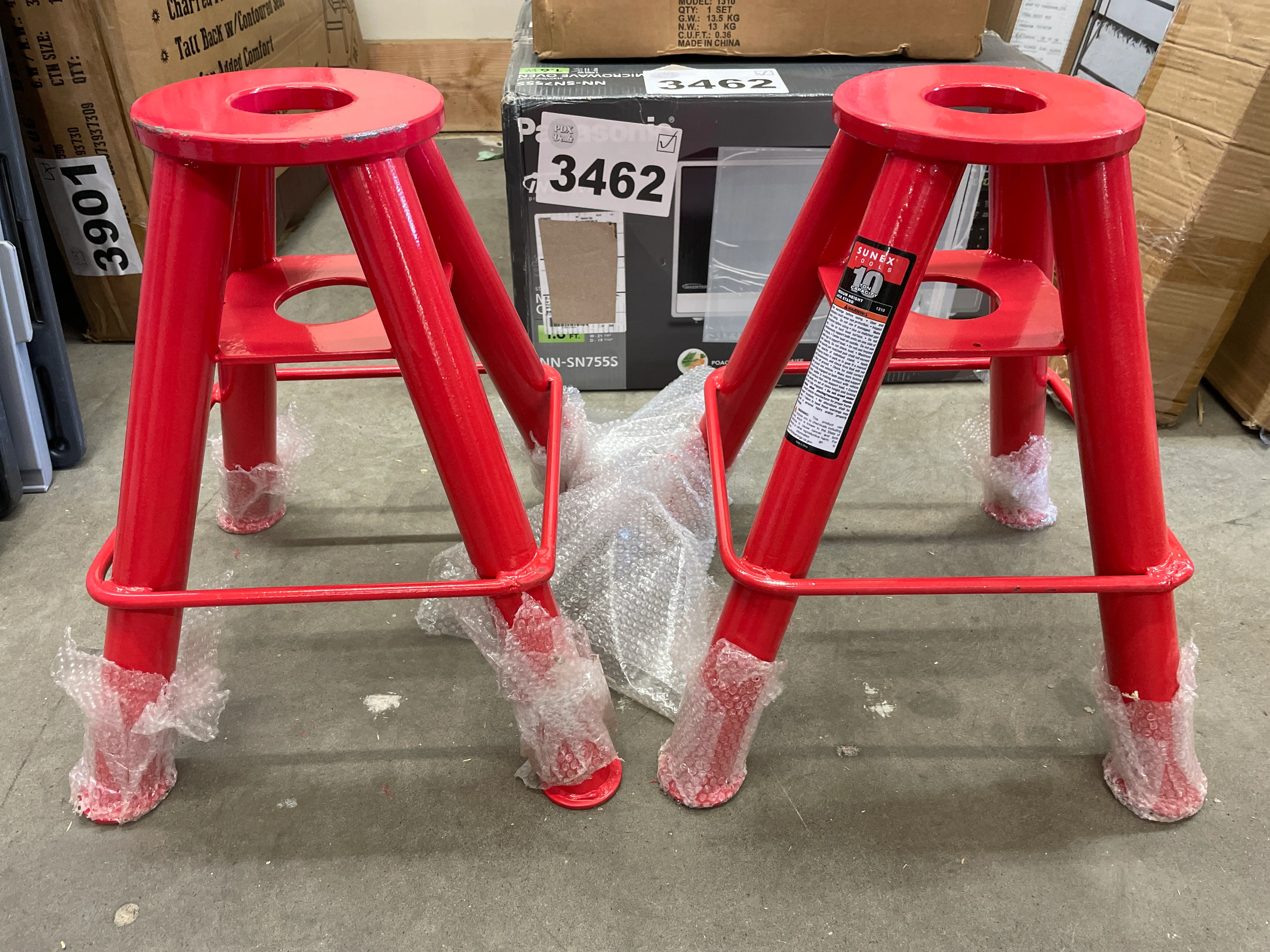 NEW - Sunex 1310 10-Ton Medium Height Pin Type Jack Stands, Pair - Retail $245 - Image 7