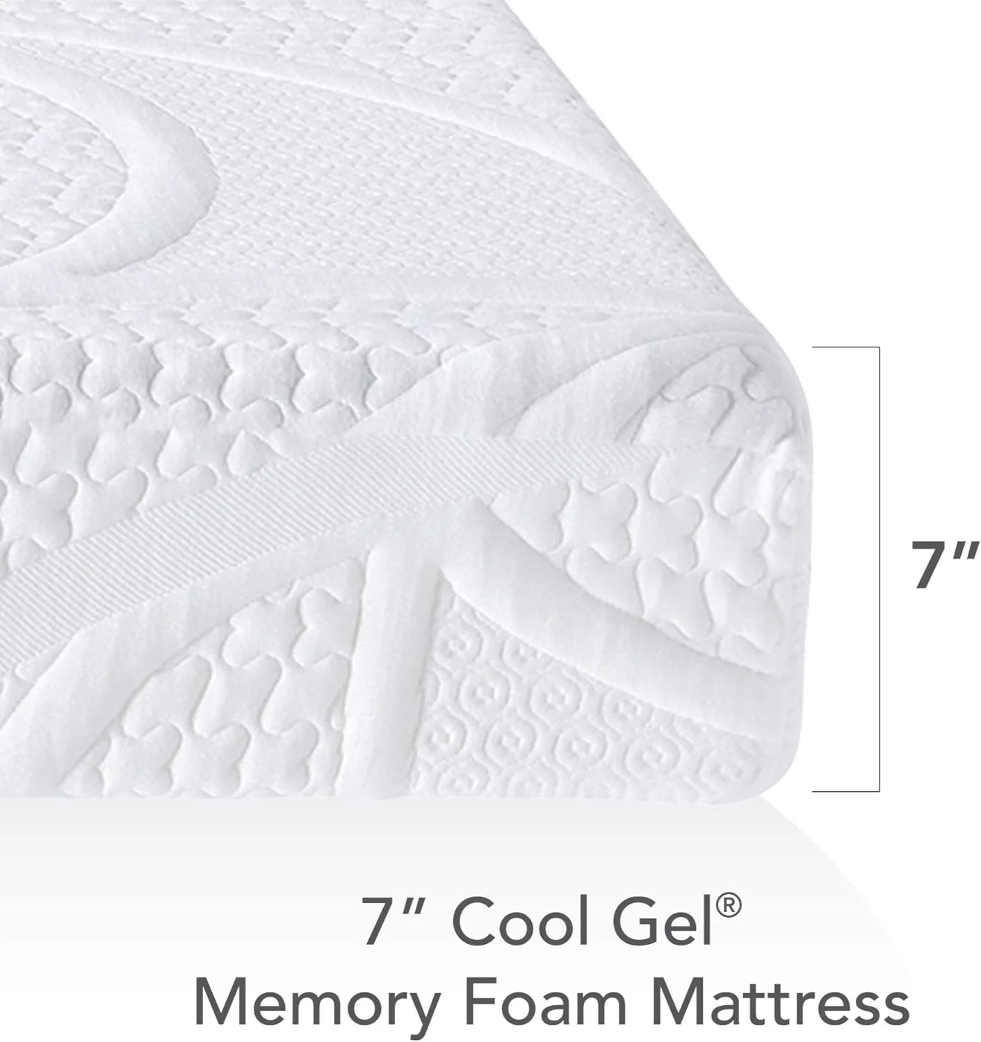 NEW - Classic Brands QUEEN Classic Gel Memory Foam 7-Inch Mattress - Retail $240 - Image 4