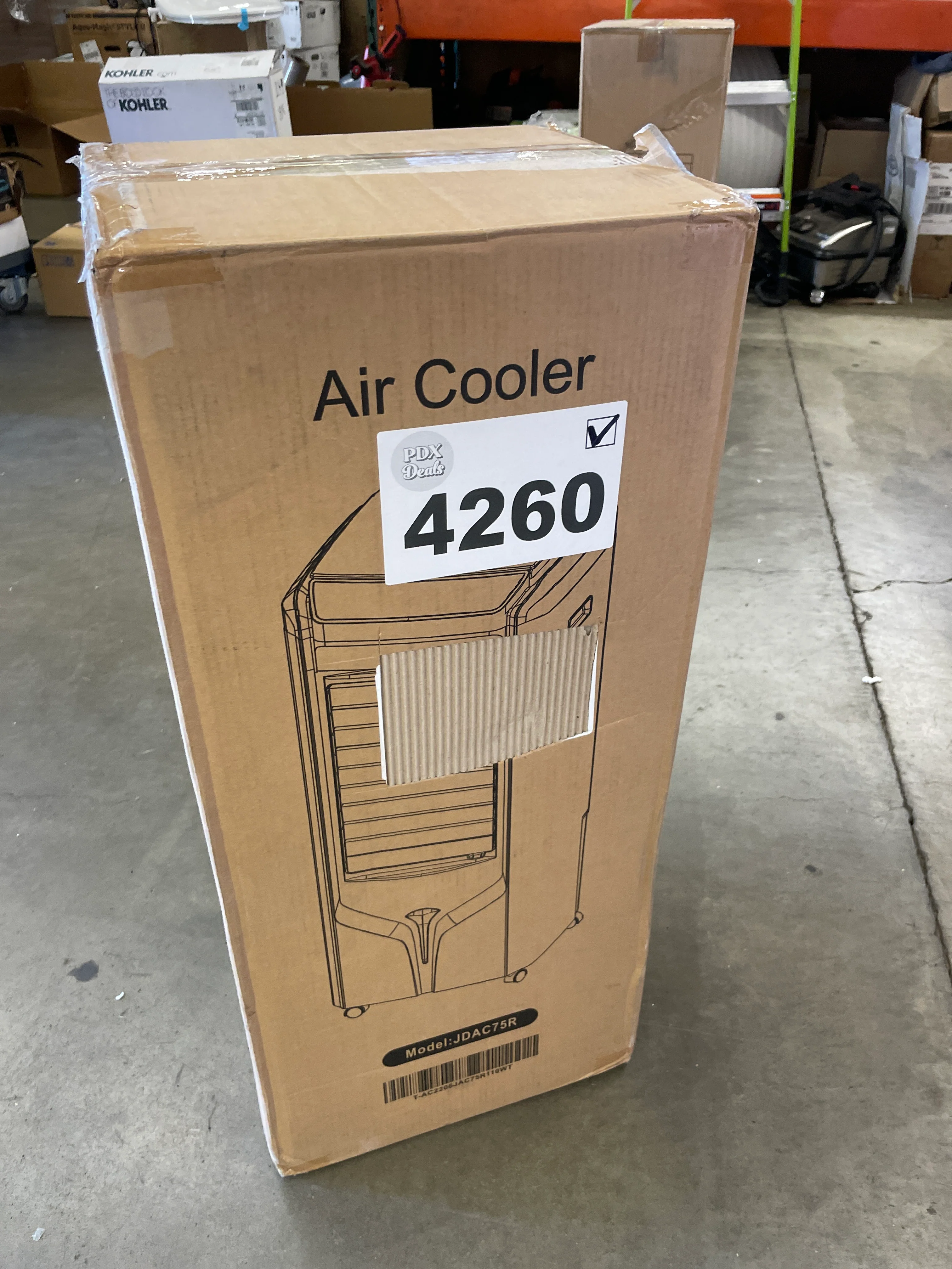 NEW - Uthfy Evaporative Air Cooler, 32" Swamp Cooler with 4.2 Gallons Water Tank, Remote Control, 90Â° Oscillation Cooling Fan with 3 Speeds, 12H Timer, 3 In 1 Tower Fan thats Blow Cold Air for Home, Office - Retail $149 - Image 8