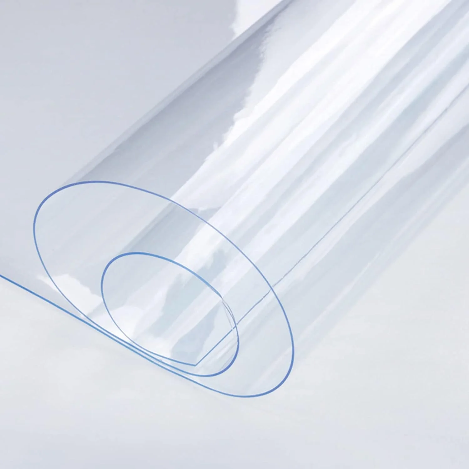 NEW - ZIJINJIAJU Desk Protector Mat Table Cover Protector Clear Table Cover Protector Plastic Cover for Dining Table Cover Tablecloth for Kitchen Dining Table 54x96 Inch - Retail $82 - Image 2