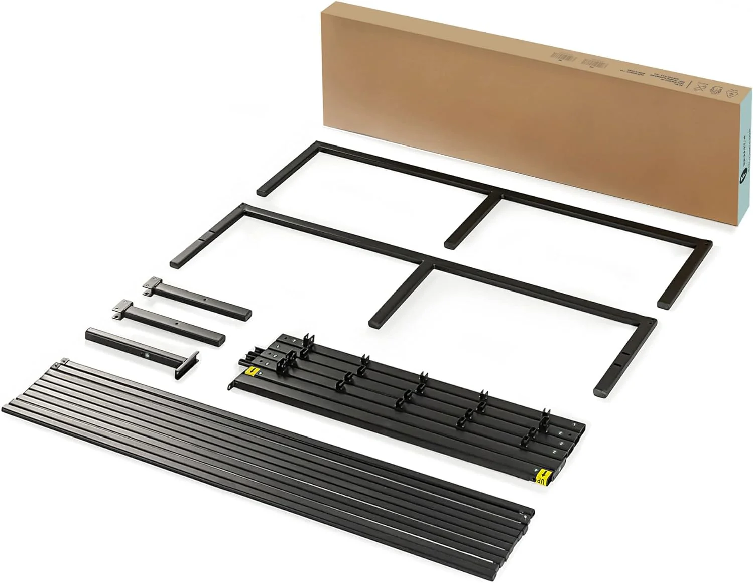 NEW - Best Price Mattress QUEEN 14 Inch Metal Platform Beds w/ Heavy Duty Steel Slat Mattress Foundation (No Box Spring Needed), Queen, Black - Retail $77 - Image 3