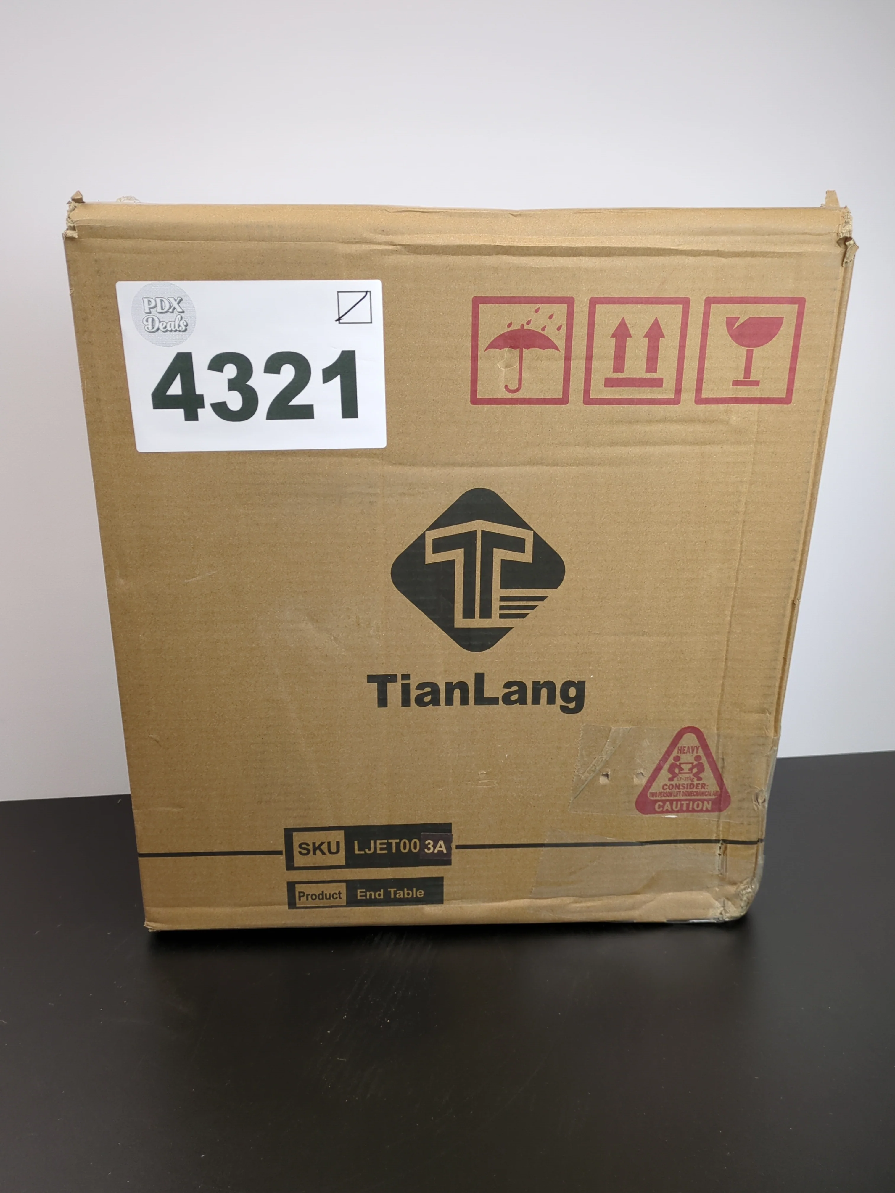 NEW - Tianlang Mid Century Nightstand with 2 Storage Drawer, Industrial Side End Table, Rustic Bedside Table for Bedroom, Living Room, Stable Wooden Legs, Easy Assemble, Retro Brown LJET003A - Retail $74 - Image 4