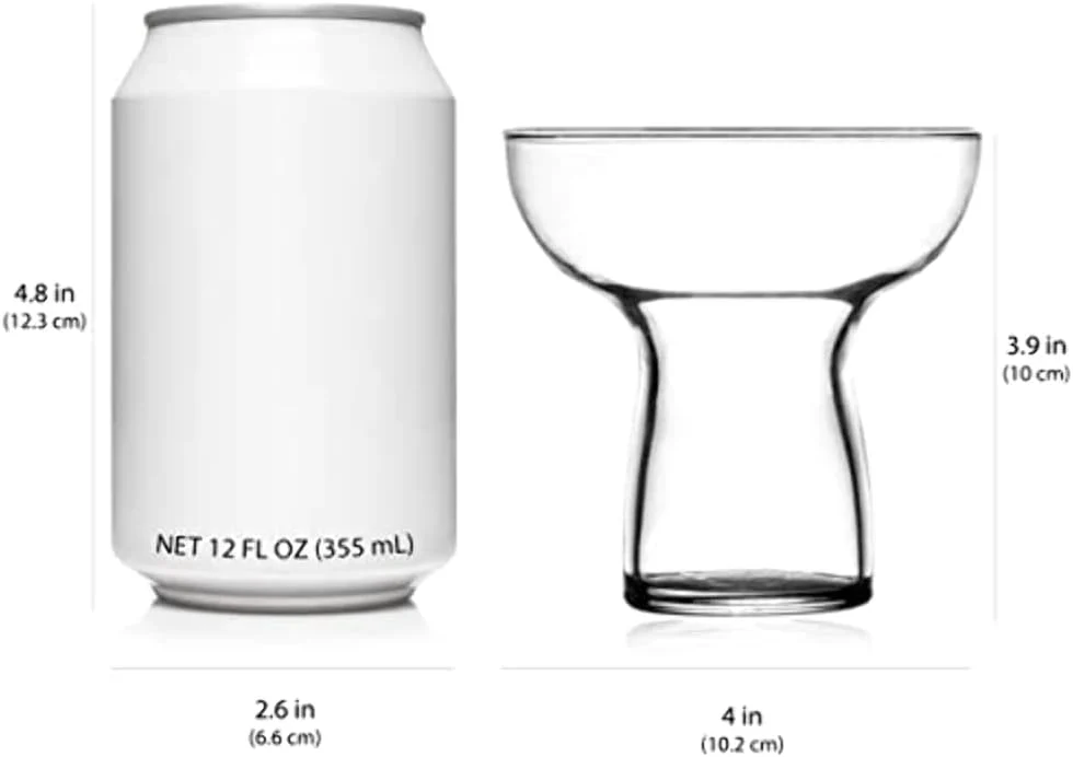 NEW - Libbey Stemless Margarita Glasses Set of 6, Modern Margarita Glasses, Lightweight, Unique Bar Glasses, Lead-Free Margarita Set, 10.25 ounces - Retail $25 - Image 2