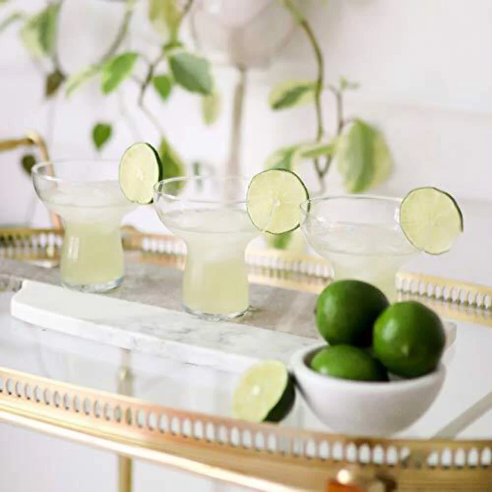 NEW - Libbey Stemless Margarita Glasses Set of 6, Modern Margarita Glasses, Lightweight, Unique Bar Glasses, Lead-Free Margarita Set, 10.25 ounces - Retail $25 - Image 4