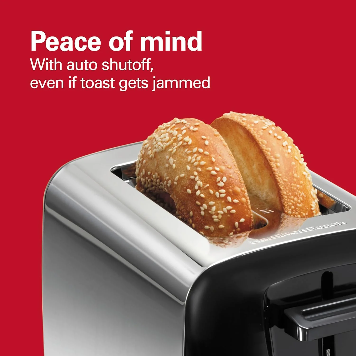 NEW - Hamilton Beach 2 Slice Toaster with Extra Wide Slots, Shade Selector, Auto-Shutoff, Cancel Button and Toast Boost, Black - Retail $25 - Image 4