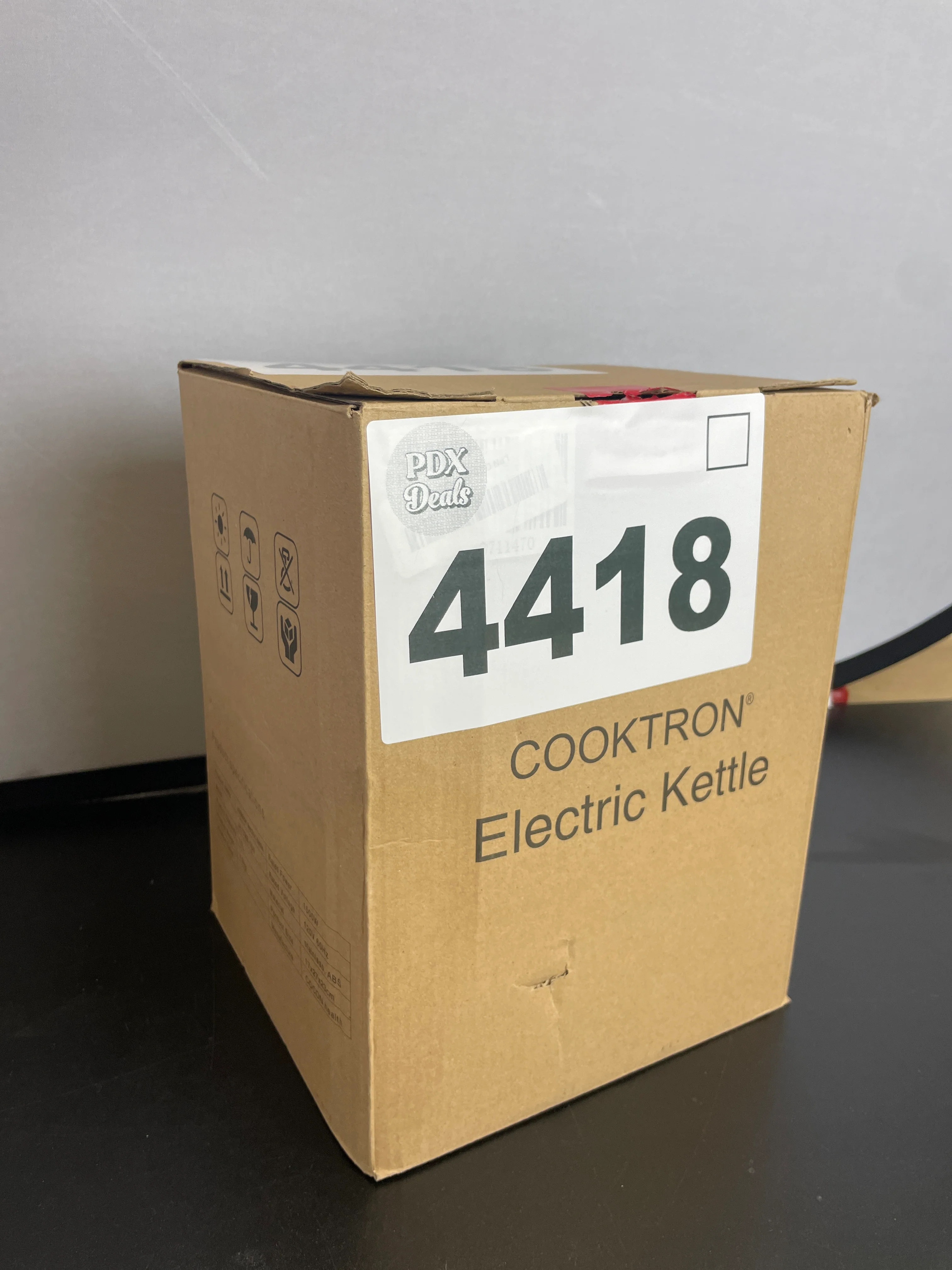 COOKTRON 1.7L Electric Kettle Quiet, Double Wall Hot Water Boiler BPA-Free, Quiet Boil and Cool Touch Tea Kettle - Retail $36 - Image 5