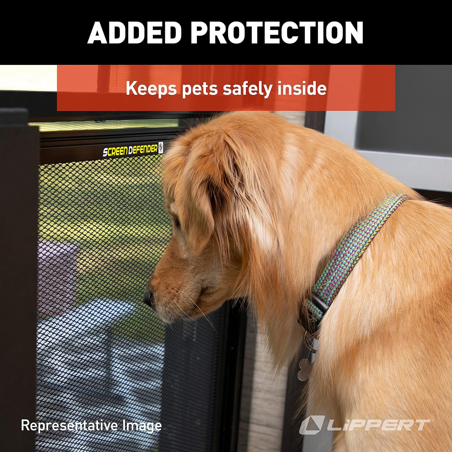 NEW - Lippert Components 859791 Screen Defender RV Entry Door Aluminum Screen Protector, 24-inch Door (20.5" Screen Kit) - Retail $76 - Image 3