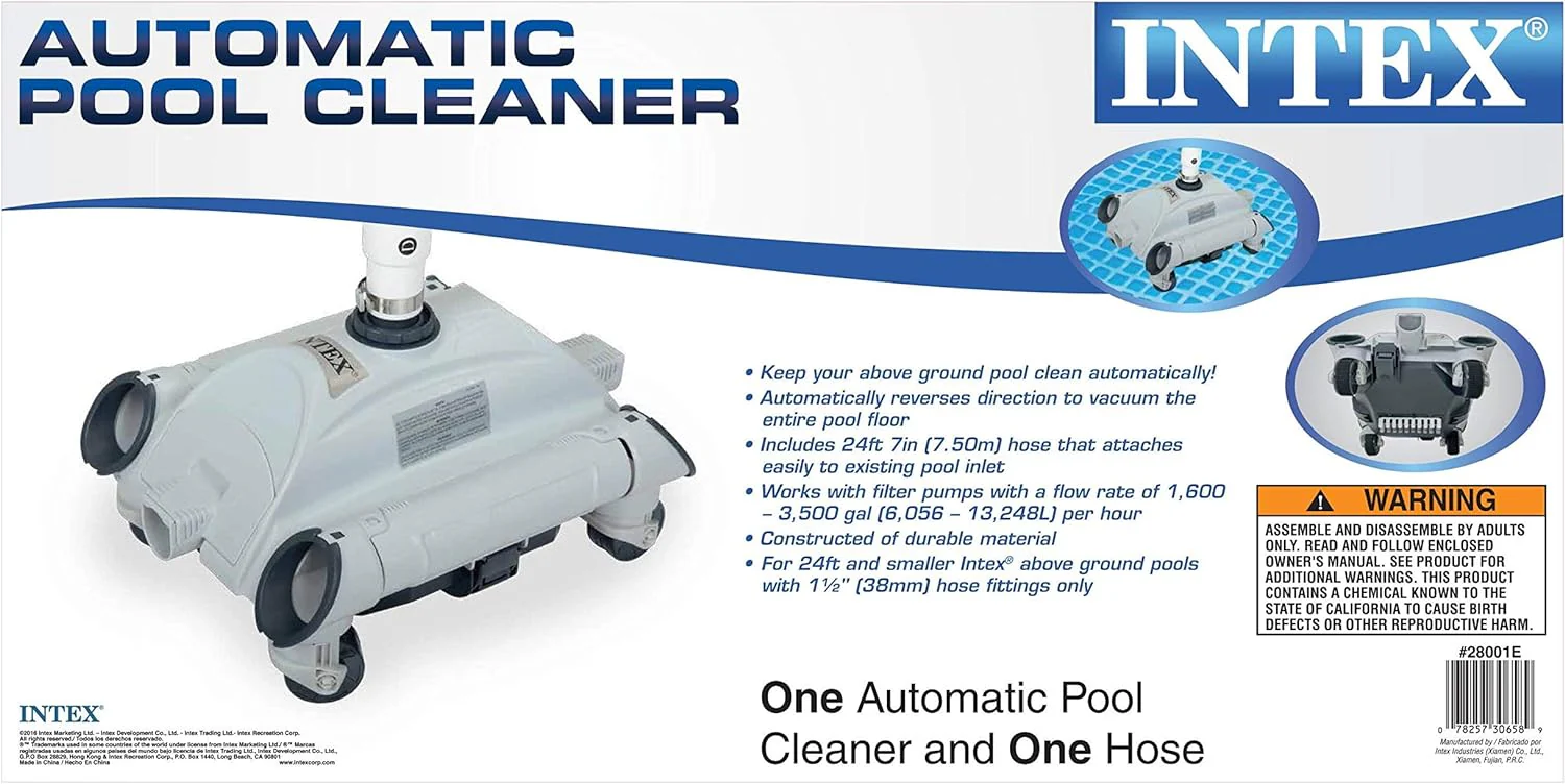 NEW - Intex Recreation Corp 28001E Intex Auto Pool Cleaner, 1 Pack, Grey - Retail $89 - Image 3