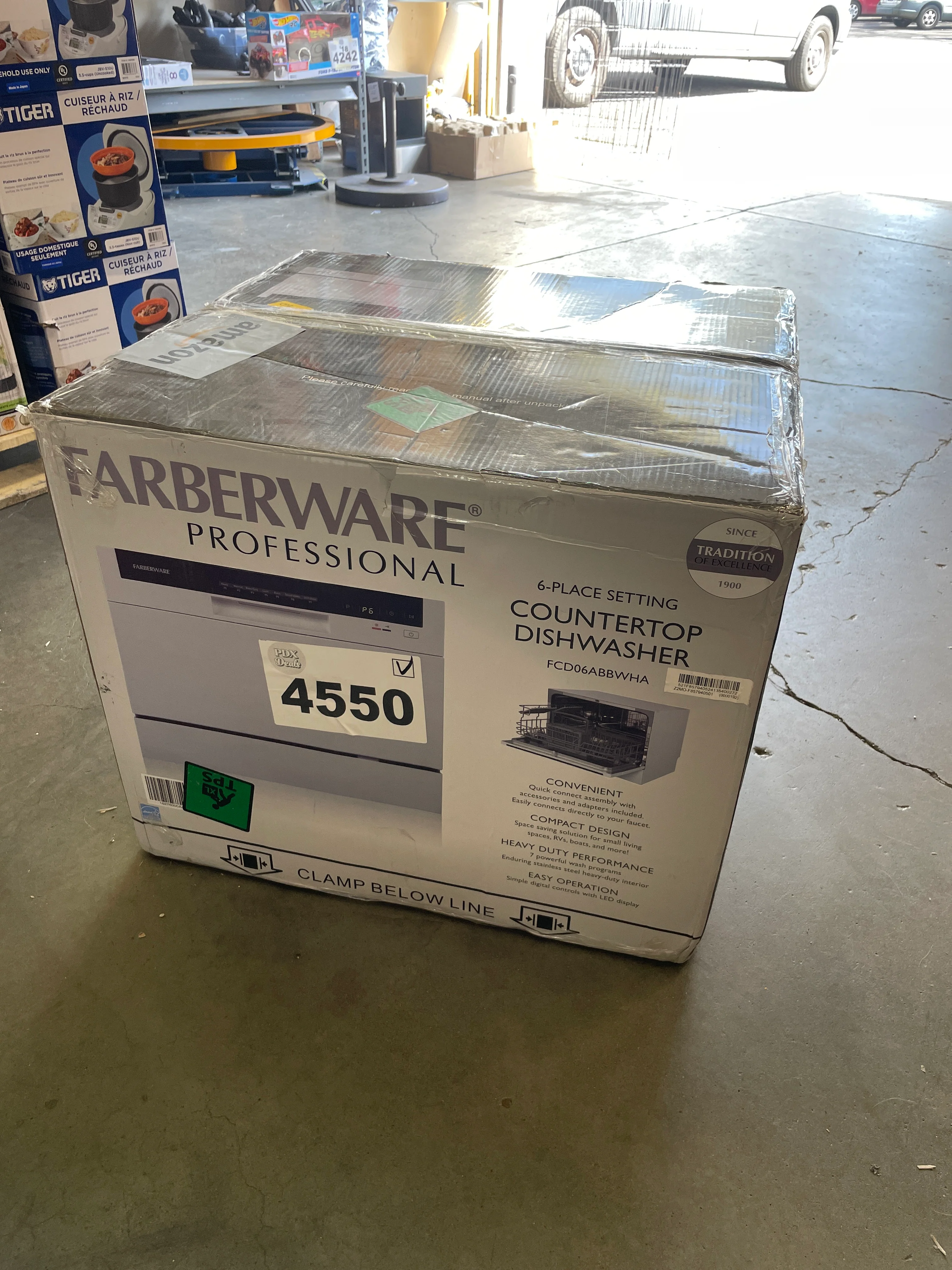 Farberware Portable Countertop Dishwasher - 7-Program System for Home, RV, and Apartment - Wash Dishes, Glass, and Baby Products - Hookup Required - Retail $300 - Image 4