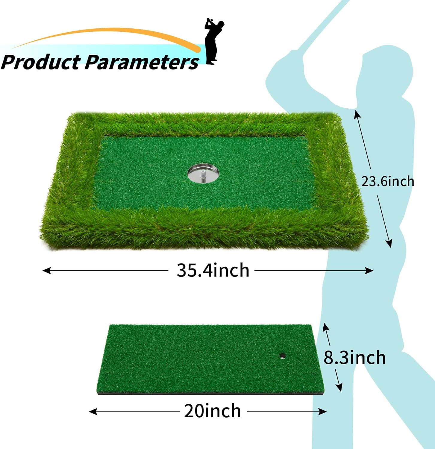 NEW - Floating Golf Green for Pool, (35"x24") - Retail $89 - Image 3
