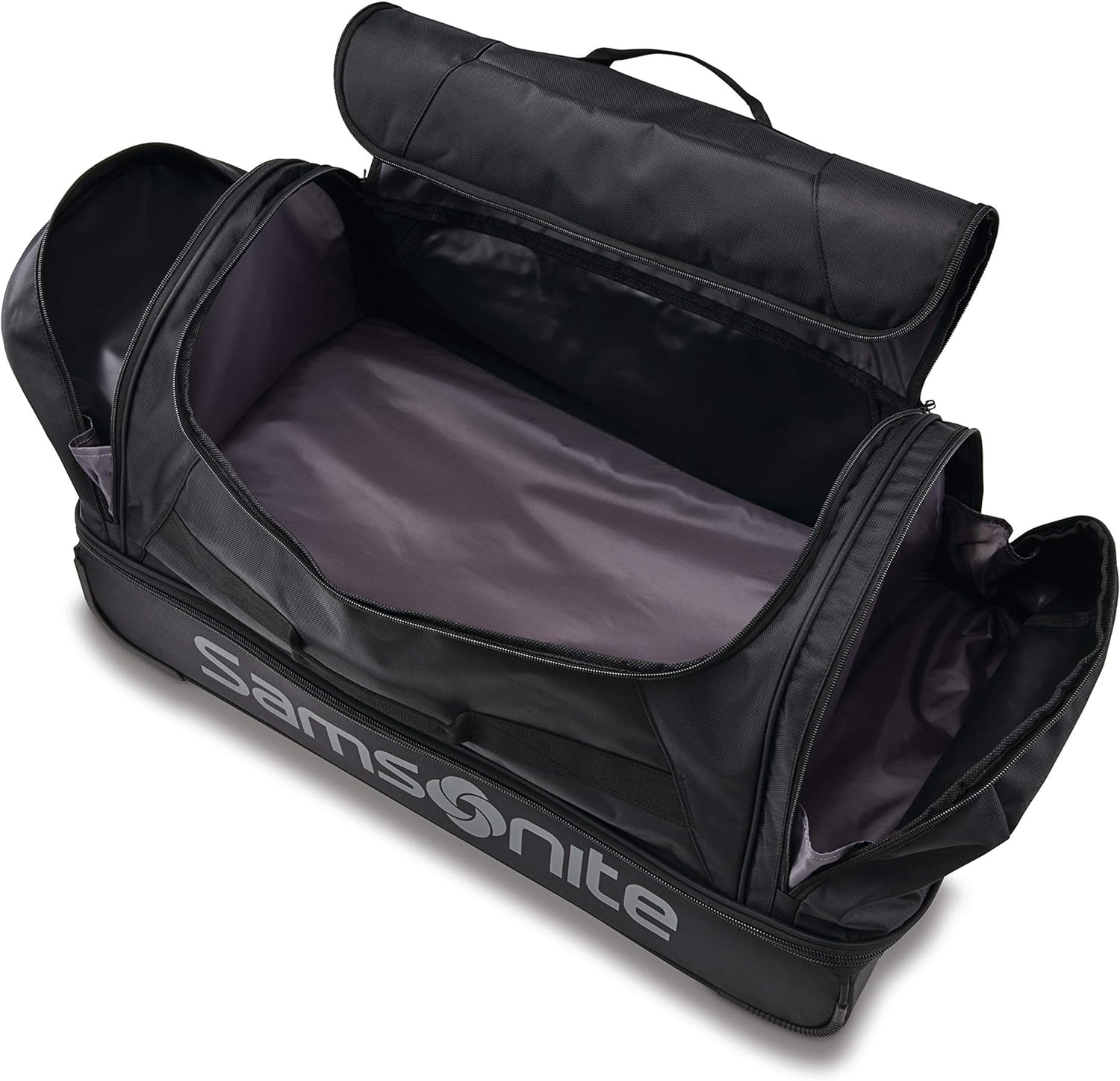 NEW - Samsonite Andante 2 Wheeled Rolling Duffel Bag, All Black, 32-Inch - Retail $105 - Image 2