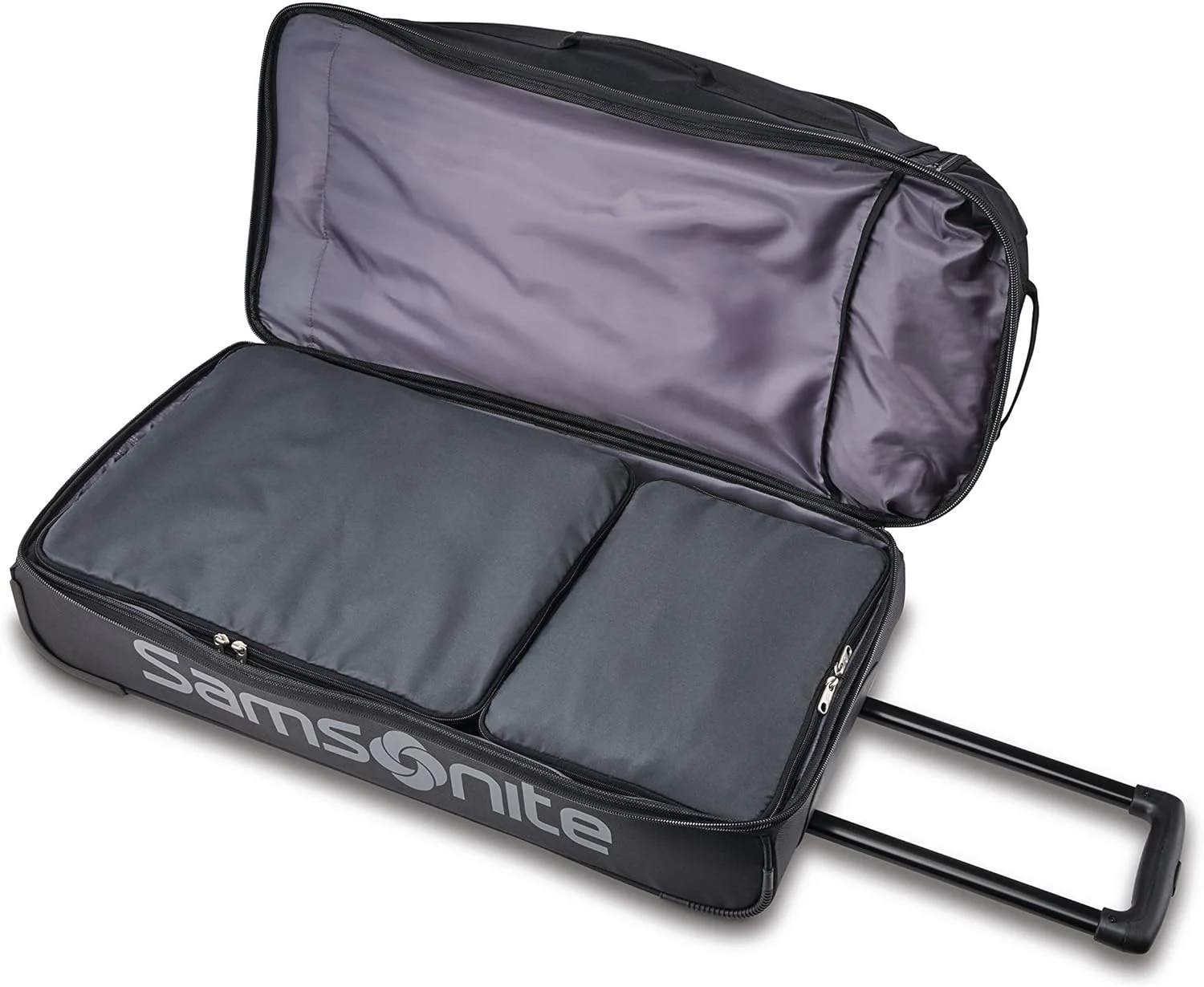 NEW - Samsonite Andante 2 Wheeled Rolling Duffel Bag, All Black, 32-Inch - Retail $105 - Image 3