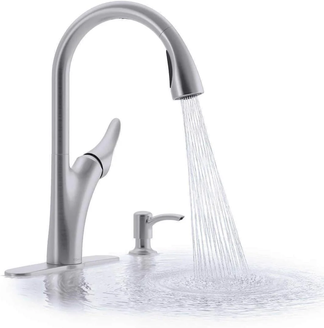 NEW - Kohler touchless pull-down kitchen faucet with soap/lotion dispenser - Retail $249 - Image 5