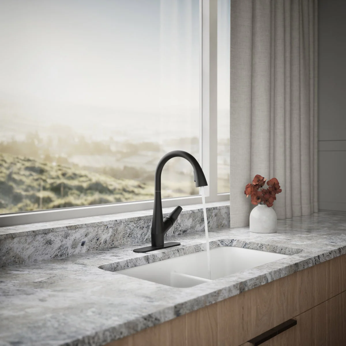 NEW - Kohler Lir Pull-down Kitchen Faucet, Touchless - Image 3
