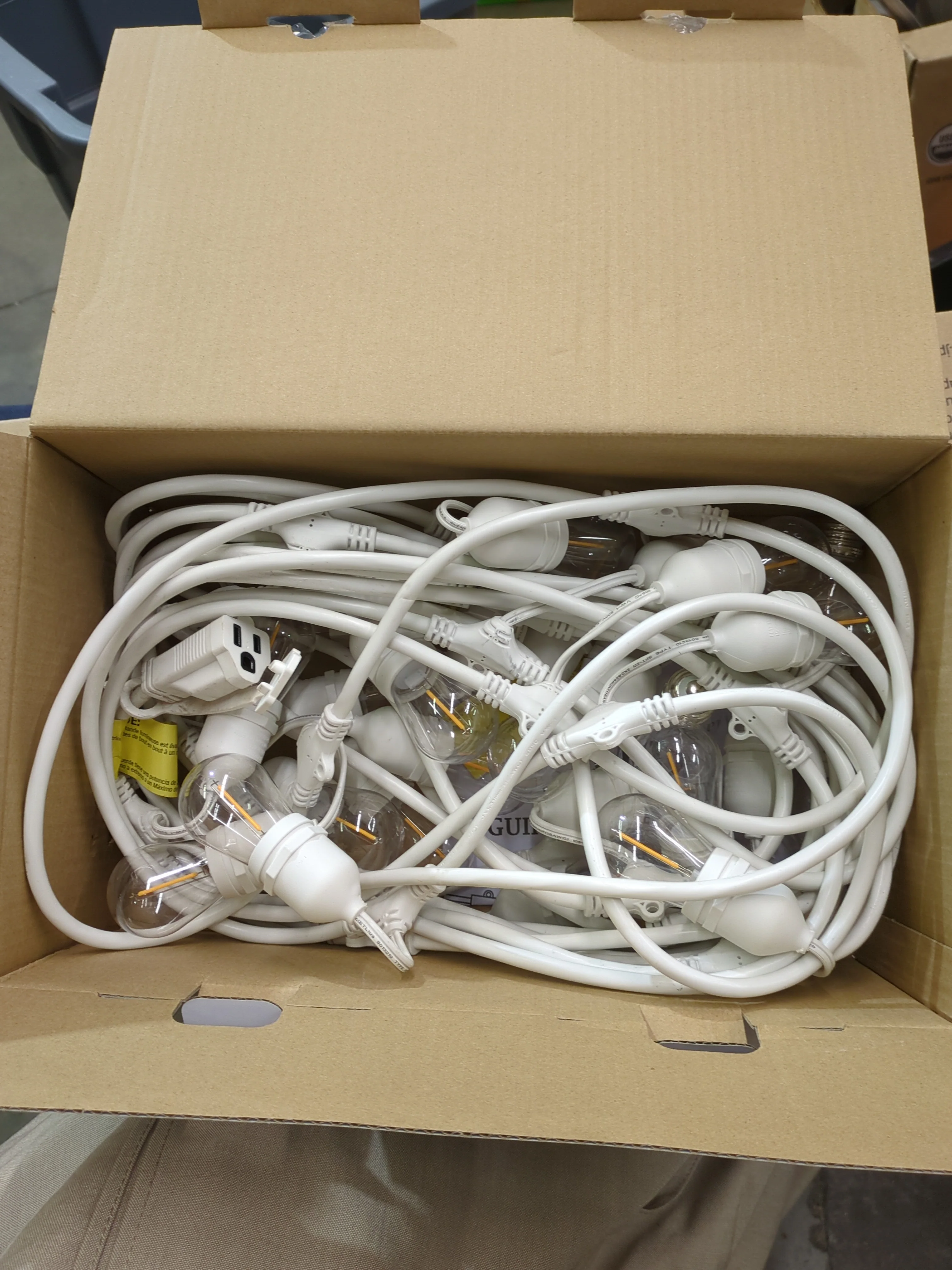 Feit Electric WHITE 48ft LED Filament String Light Set - Retail $49 - Image 4