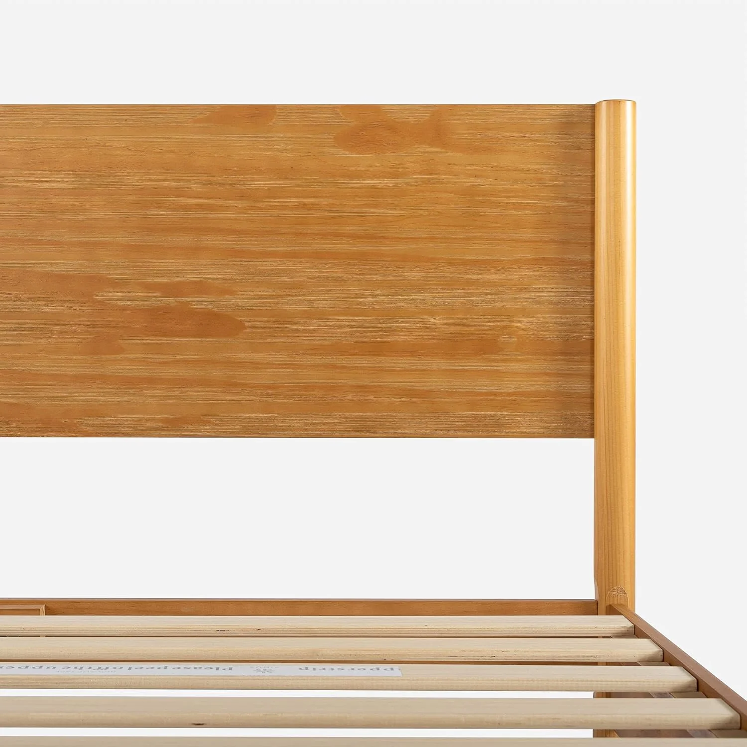 NEW - ZINUS QUEEN Allen Mid Century Wood Platform Bed Frame / Solid Wood Foundation / Wood Slat Support / No Box Spring Needed / Easy Assembly, Queen - Retail $305 - Image 4
