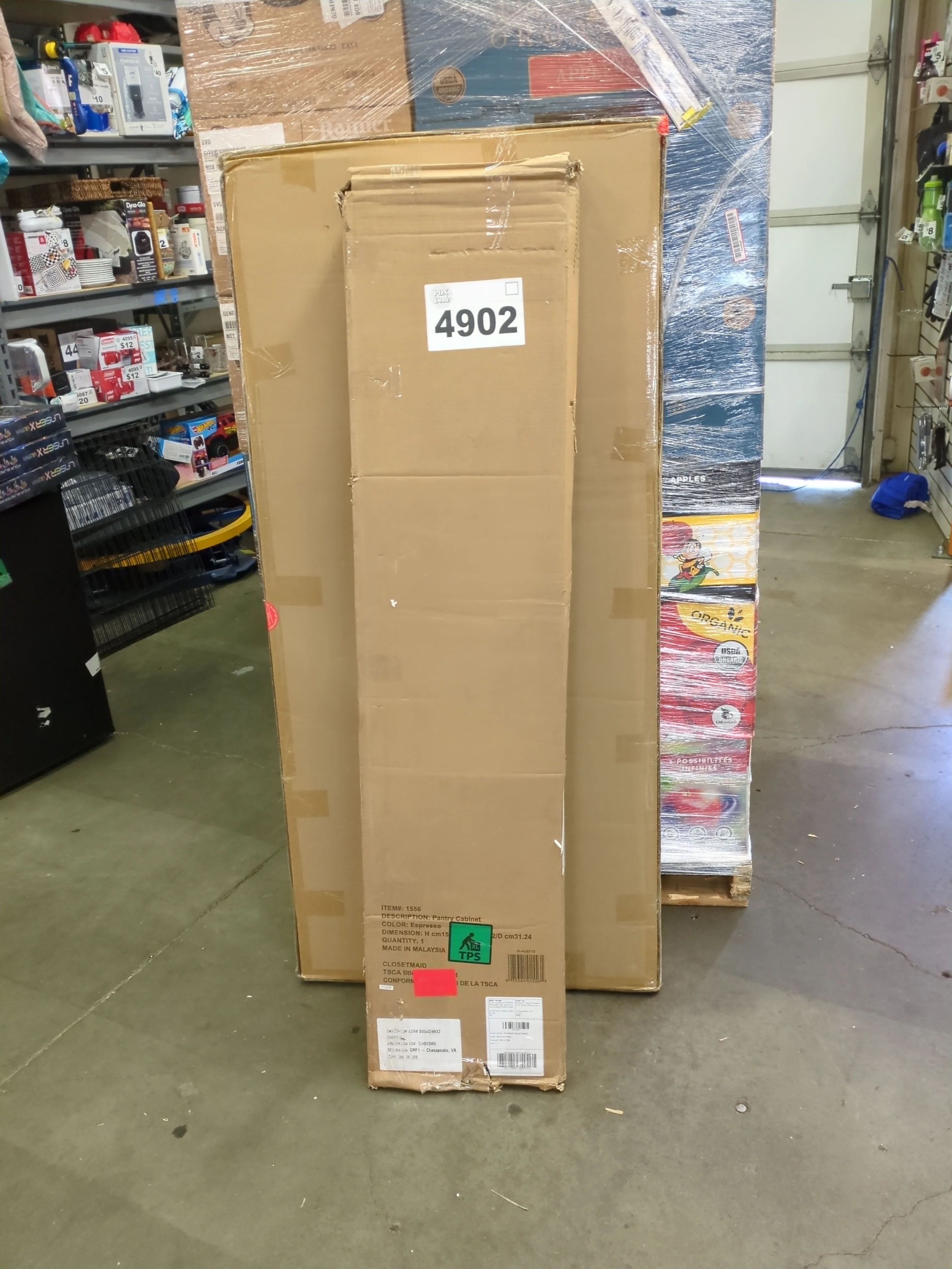 ClosetMaid Pantry Cabinet Cupboard with 2 Doors, Adjustable Shelves Standing, Storage for Kitchen, Laundry, or Utility Room, Espresso - Retail $165 - Image 5