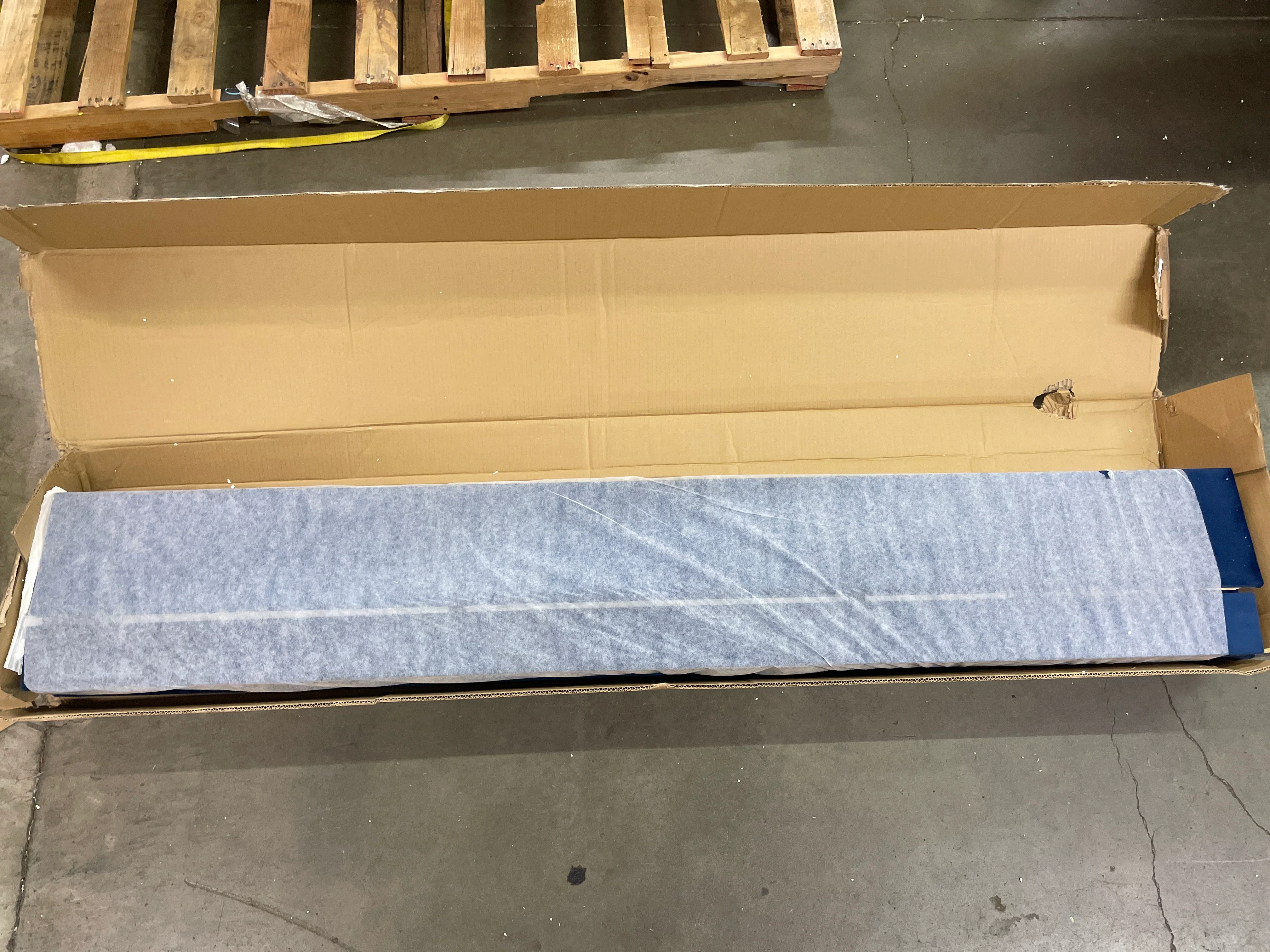 NEW - Oudiec Upholstered Queen Size Platform Bed with Trundle and Drawers for Bedroom/Guest Room, Pine Bedframe w/Wood Slat Support, No Box Spring Required,Blue - Retail $219 - Image 6