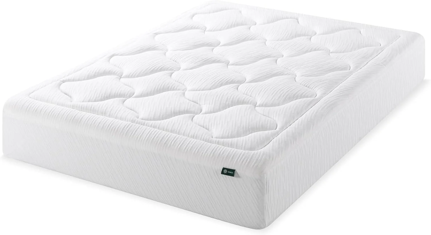 NEW - ZINUS 12 Inch QUEEN Cloud Memory Foam Mattress, Fiberglass Free, Pressure Relieving, Bed-in-a-Box, CertiPUR-US Certified, Queen, White - Retail $399 - Image 2