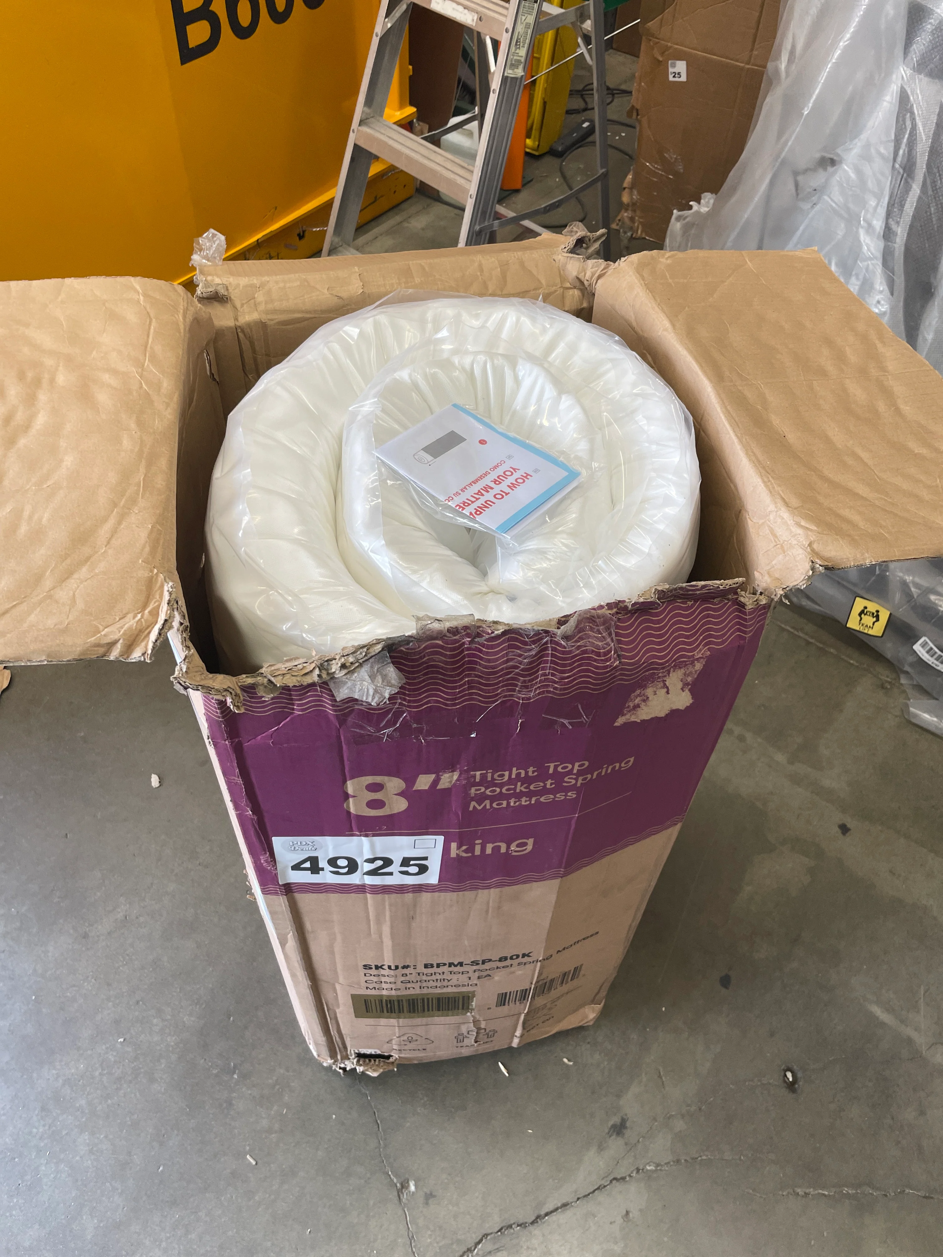 NEW - Best Price KING Mattress 8 Inch Tight-Top Pocket Spring-Mattress - Motion Isolation Individually Encased Pocket Springs, Comfort Foam-Top, CertiPUR-US Certified Foam, King, White - Retail $211 - Image 4