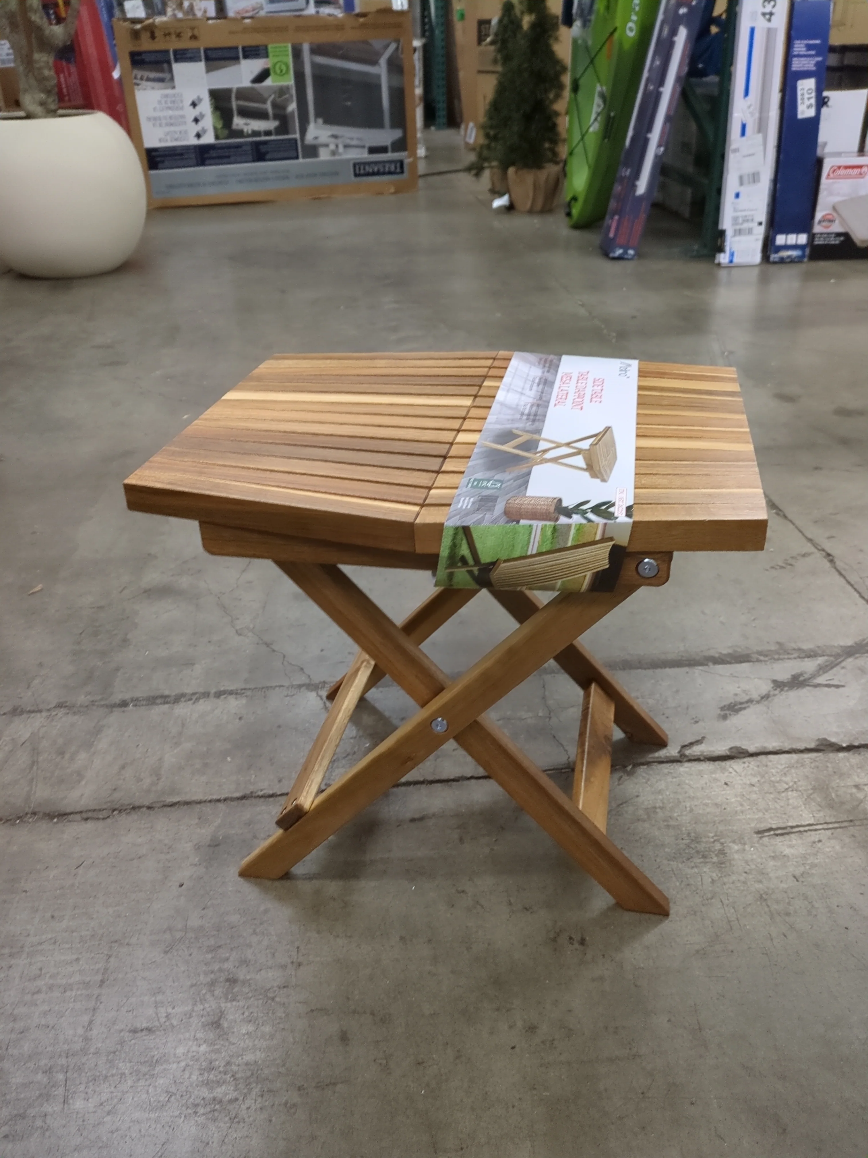 Melino Wooden Folding Table - Retail $39 - Image 3