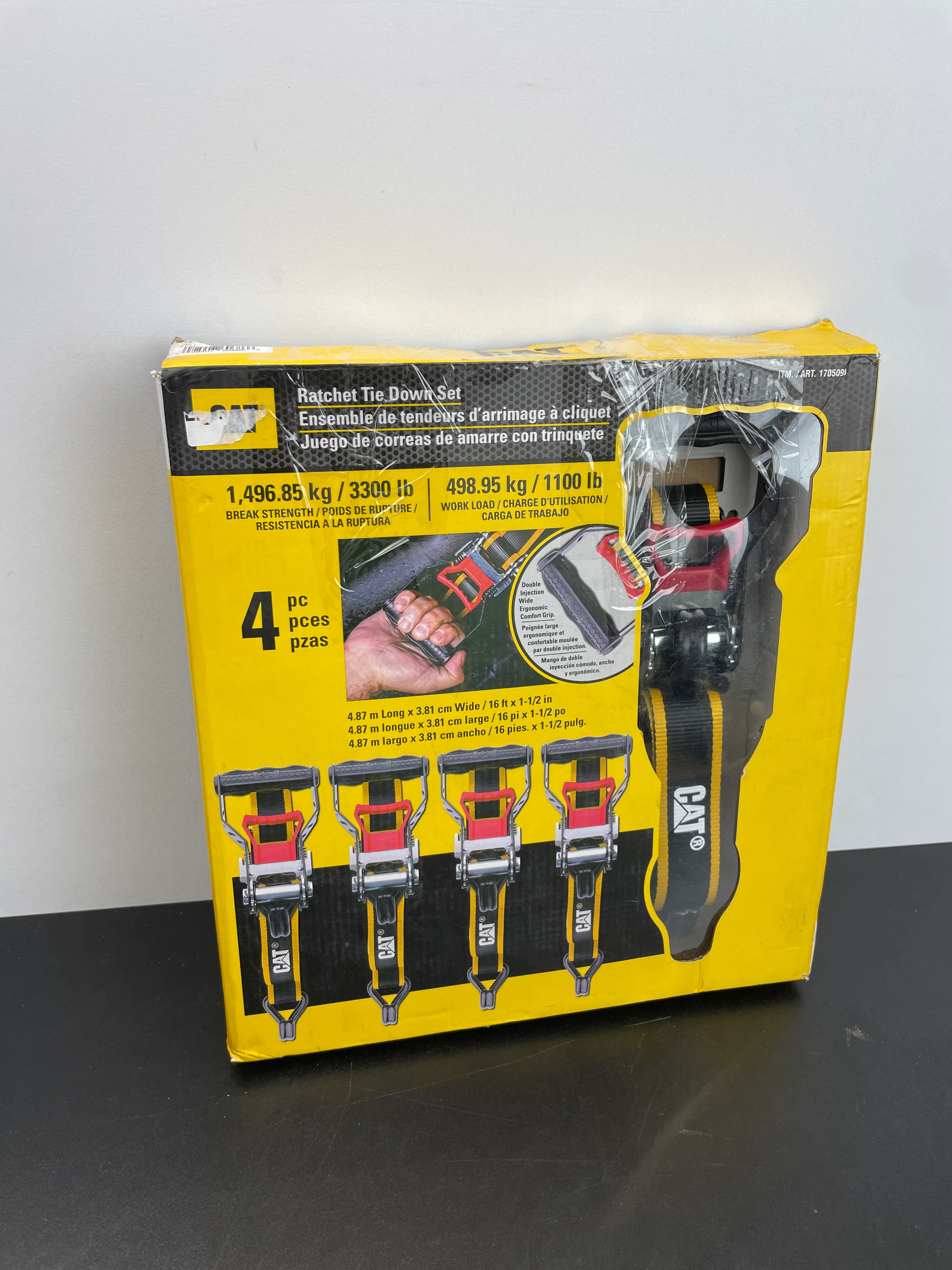 CAT Ratchet Tie Down Set, 4-piece - Retail $29 - Image 2