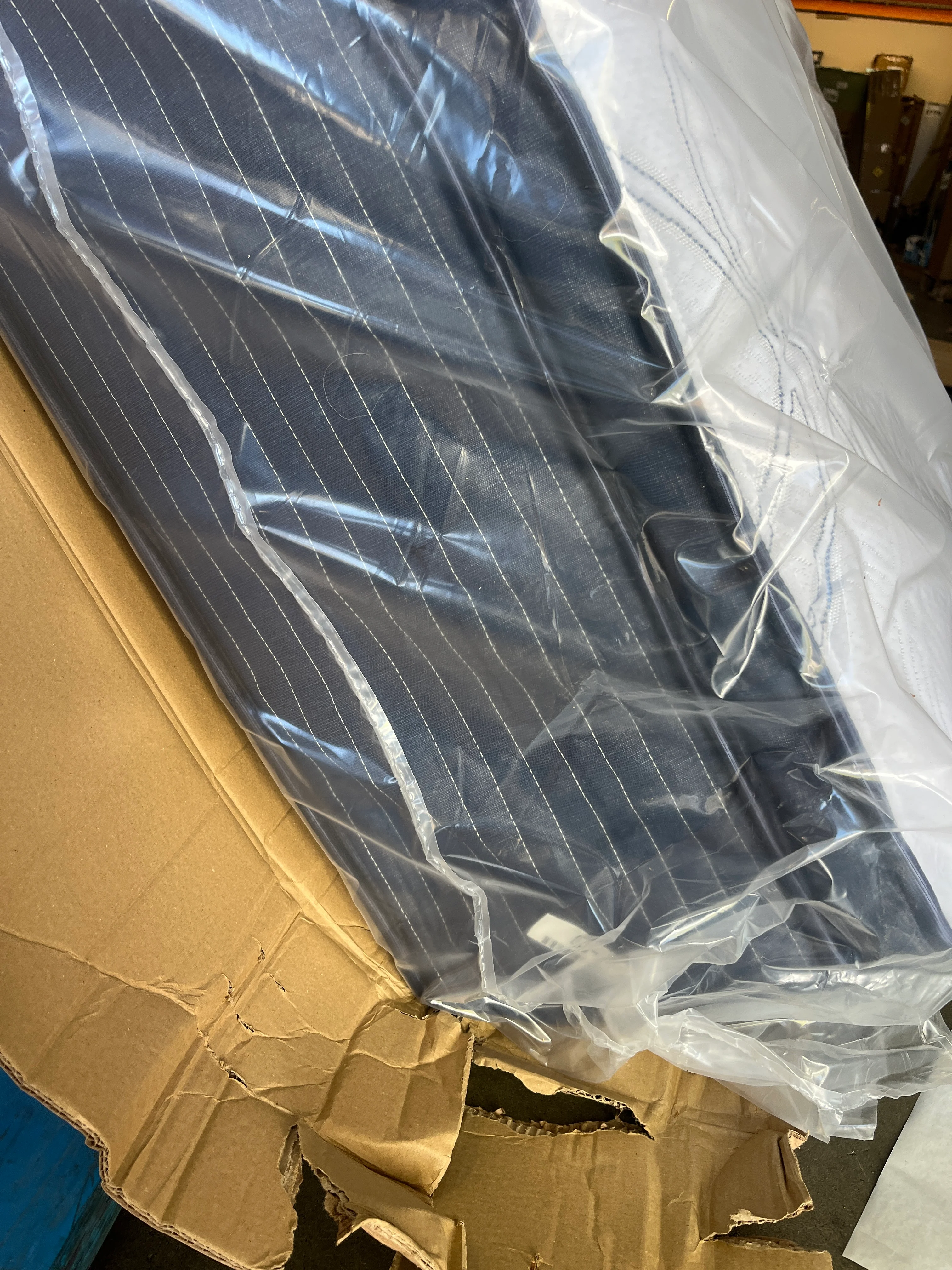 NEW - Serta Cal King - 15" Clarks Hill Elite Plush Pillow Top Cal King Mattress, Comfortable, Cooling, Supportive, CertiPur-US Certified,White/Blue - Retail $899 - Image 9