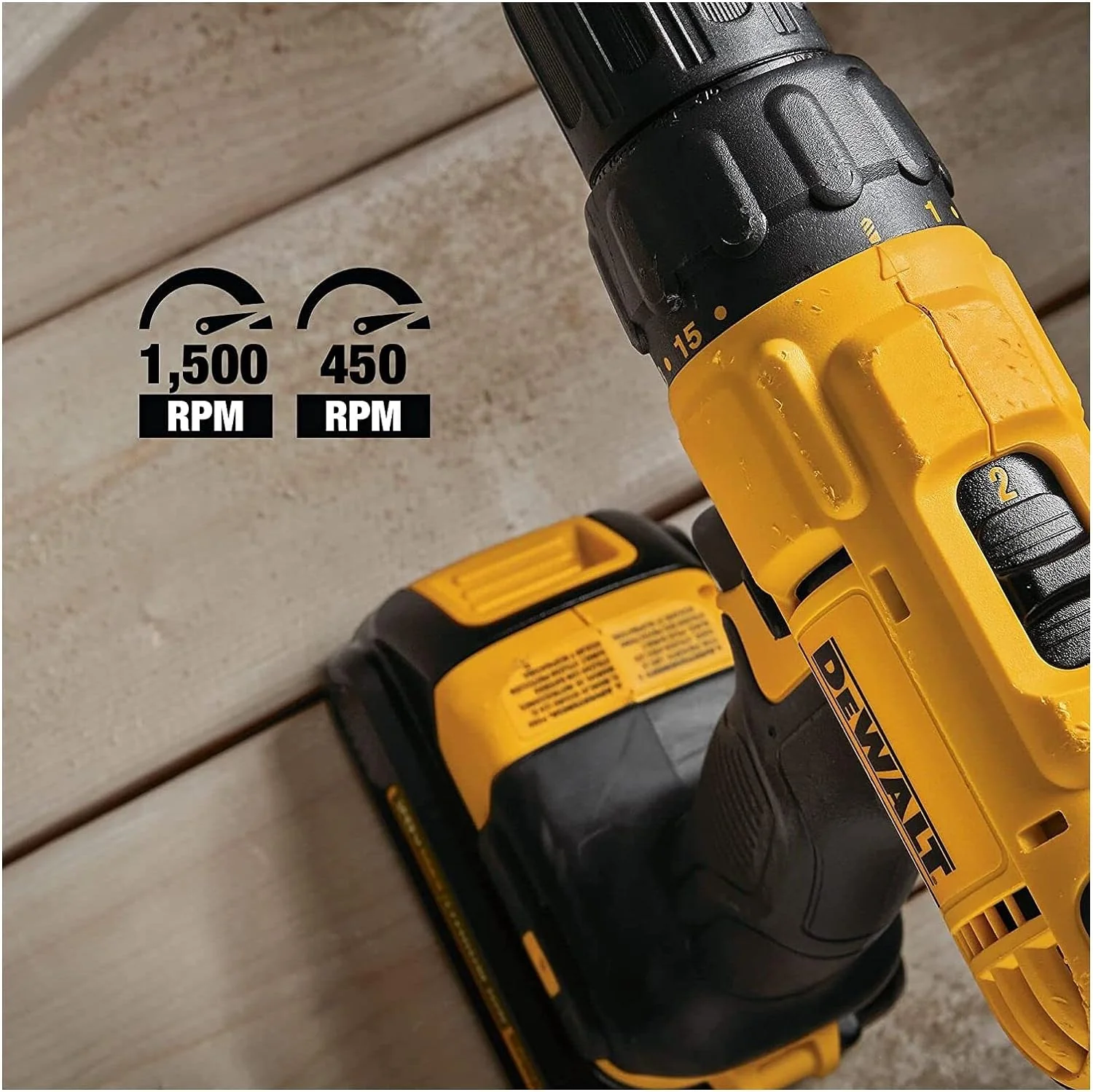 NEW DEWALT 20V MAX Cordless Drill and Impact Driver, Power Tool Combo Kit with 2 Batteries and Charger, Yellow/Black (DCK240C2) - Retail $216 - Image 3