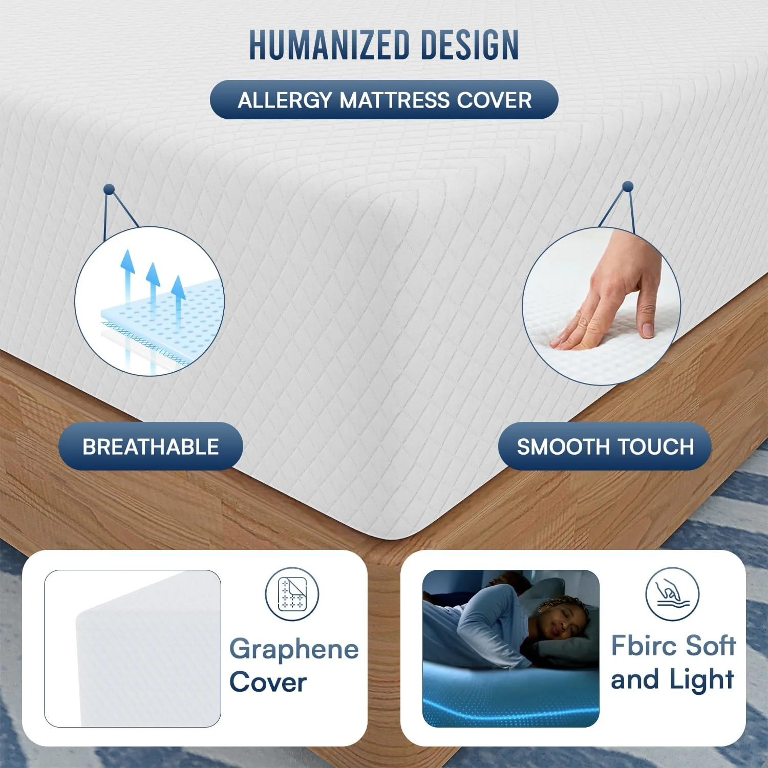 NEW - FDW 12 inch KING Gel Memory Foam Mattress Medium Firm Mattresses for Cool Sleep Relieving Pressure Relief CertiPUR-US Certified Mattress in a Box - Retail $316 - Image 5