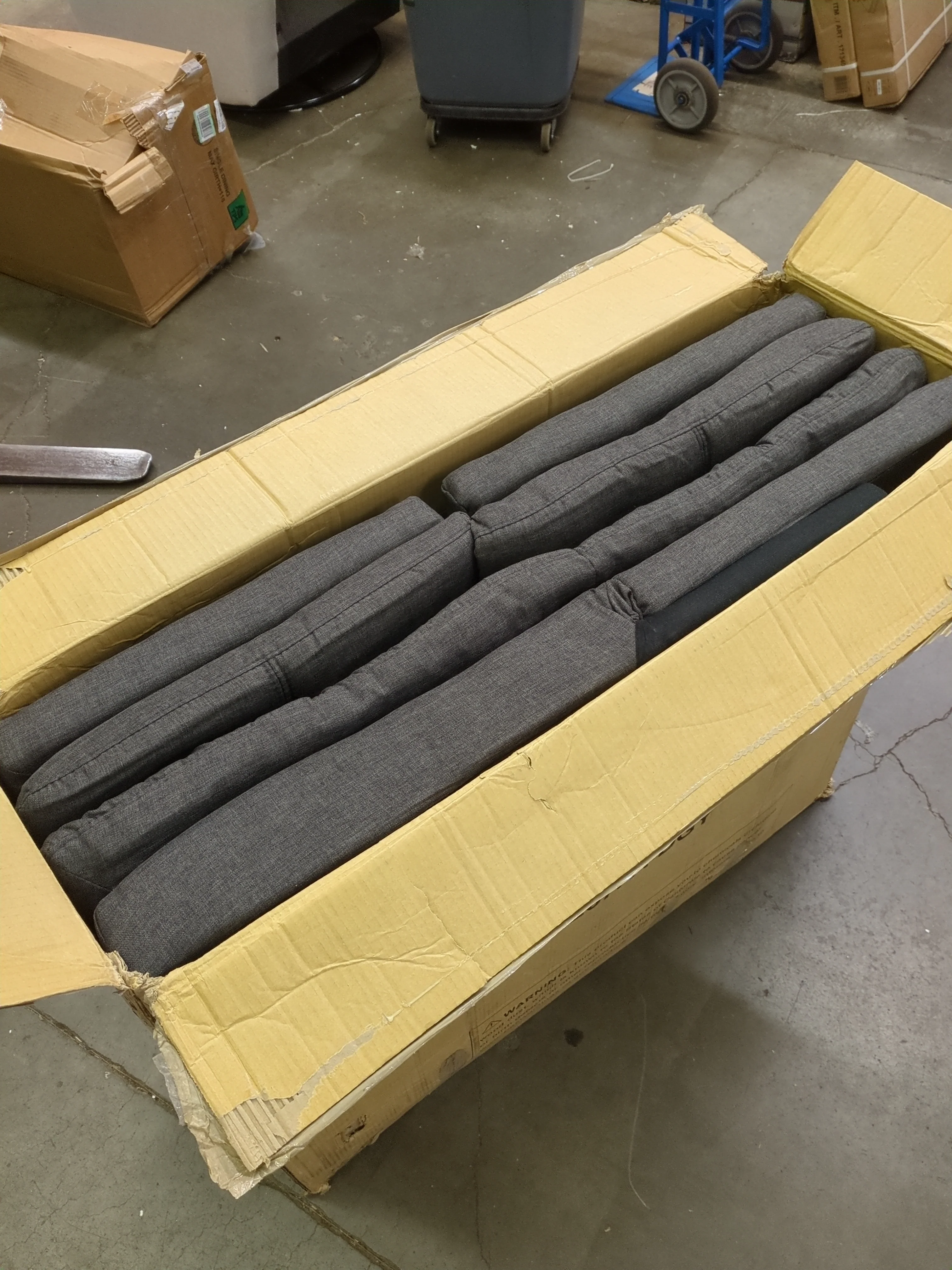 NEW - MUUEGM Futon Sofa Bed, Memory Foam Futon Sleeper Sofa Convertible Couch Fabric 71 Inch Futons with ArmRest, Metal Legs, Living Room Small & Compact Spaces, Easy Assemblyï¼ŒGrey - Retail $284 - Image 7