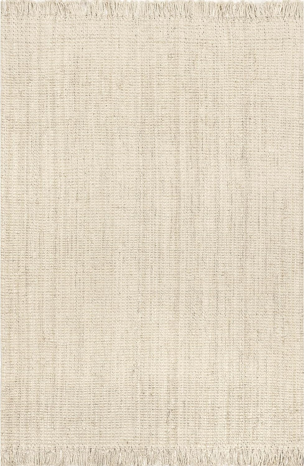 NEW - nuLOOM Daniela Farmhouse Chunky Jute Area Rug, 6x9, Off-white - Retail $149 - Image 3