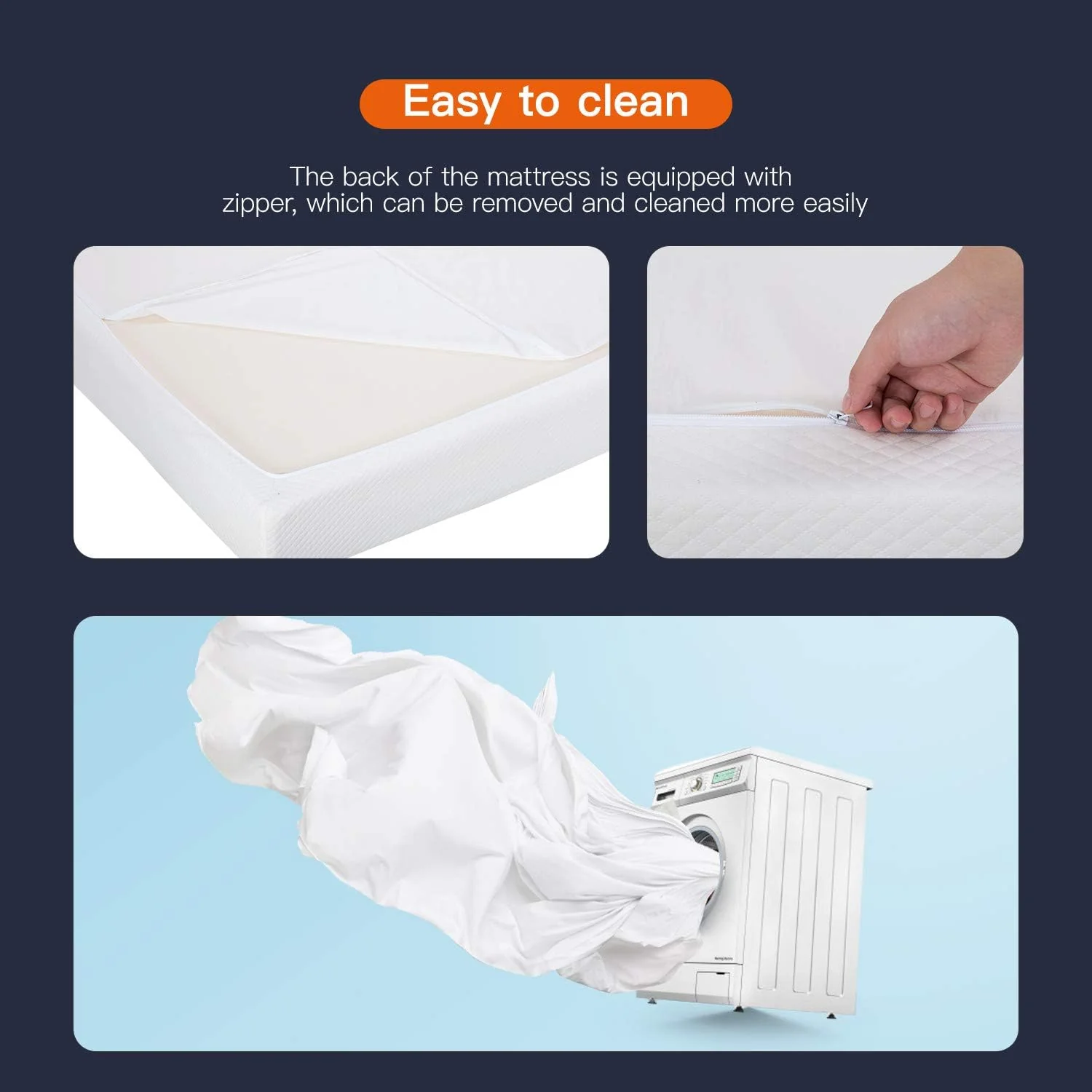 NEW - 8 Inch FULLGel Memory Foam Mattress for Cool Sleep & Pressure Relief, Medium Firm Mattresses CertiPUR-US Certified - Retail $130 - Image 6