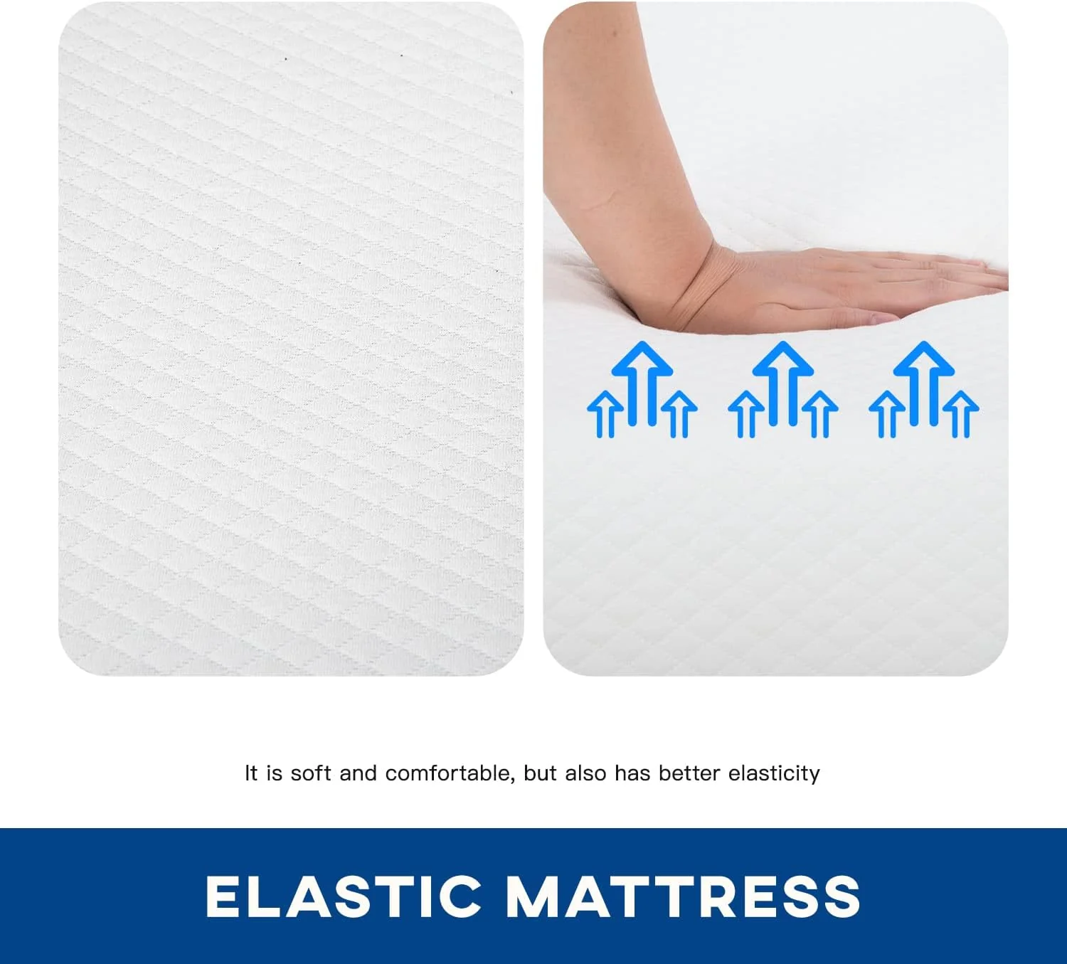 NEW - Queen 6 inch Gel Memory Foam Mattress for Cool Sleep & Pressure Relief, Medium Firm Mattresses CertiPUR-US Certified/Bed-in-a-Box/Pressure Relieving (6 in, Queen) - Retail $109 - Image 2