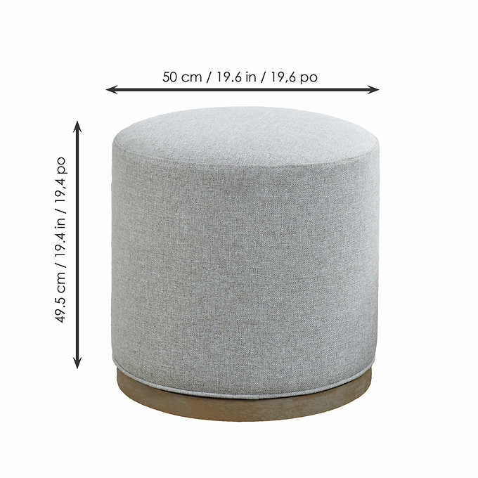 Drayden Fabric Swivel Ottoman - Retail $169 - Image 2
