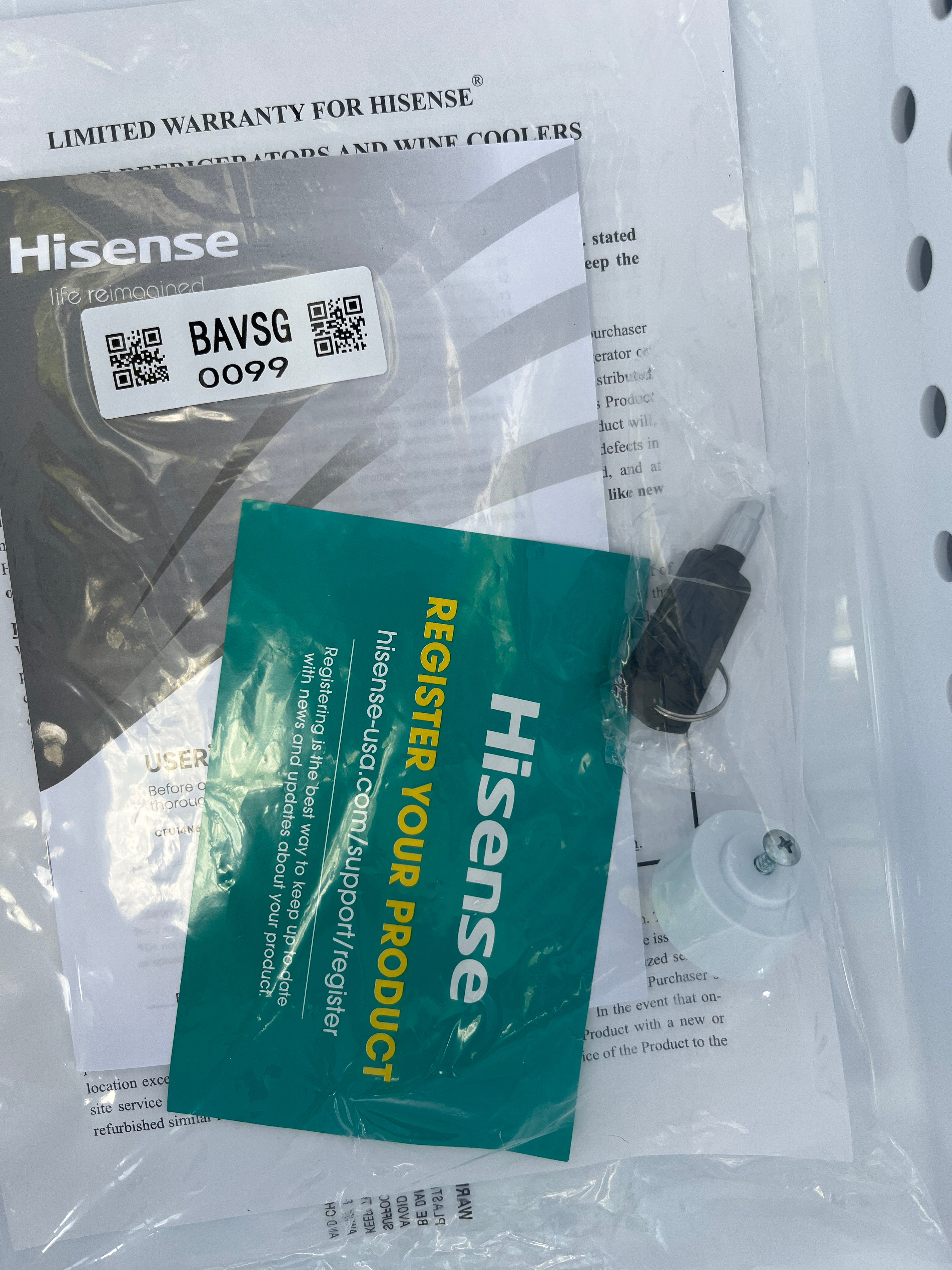 NEW w/ dmg - Hisense 13.6 cu. ft. Garage Ready Upright Freezer - Retail $579 - Image 3