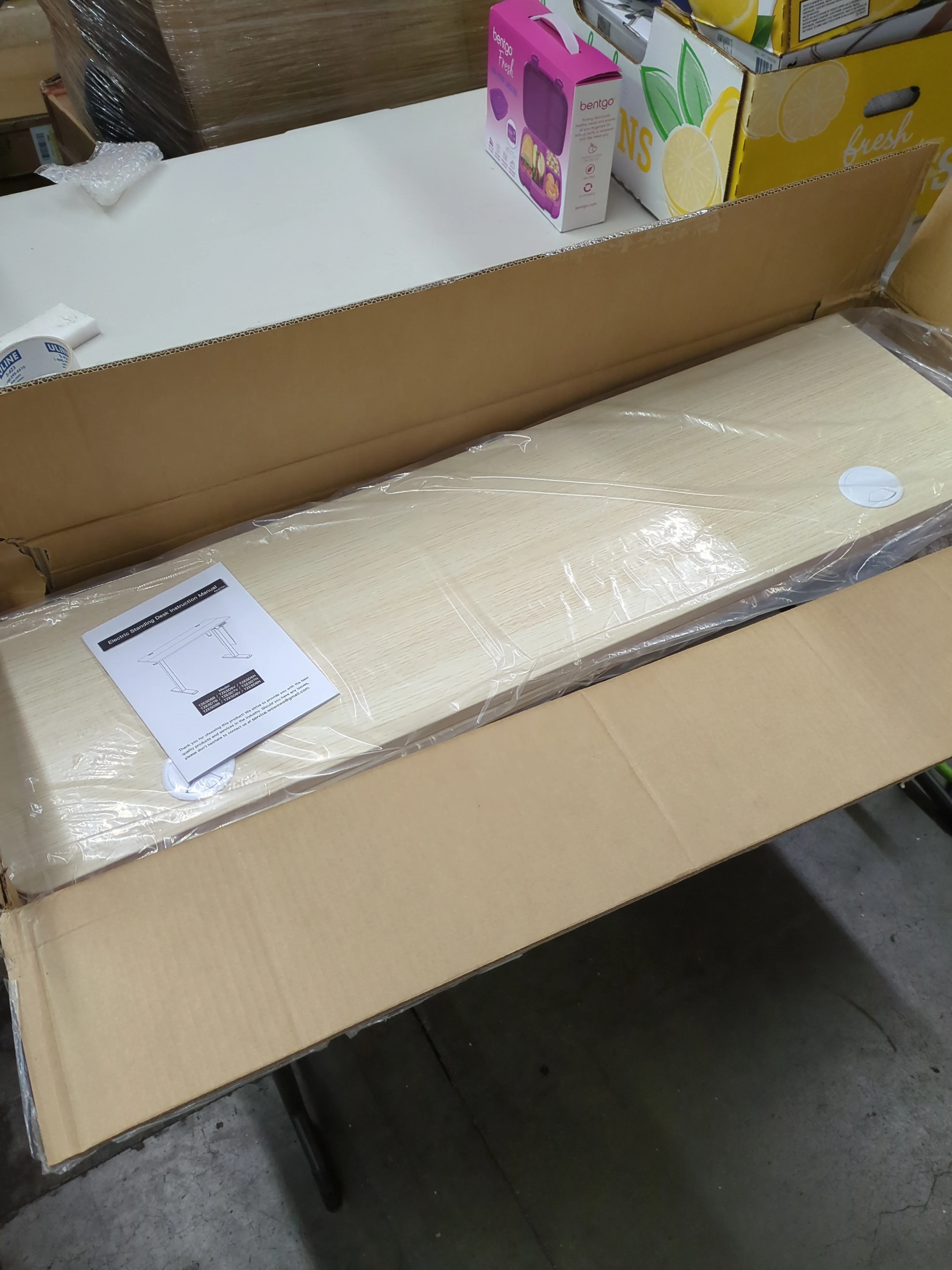 NEW - Marsail Standing Desk Adjustable Height, Electric Standing Desk, Stand up Desk with Storage Bag,Headphone Hook for Computer Workstations Desk Memory Preset - Retail $179 - Image 4