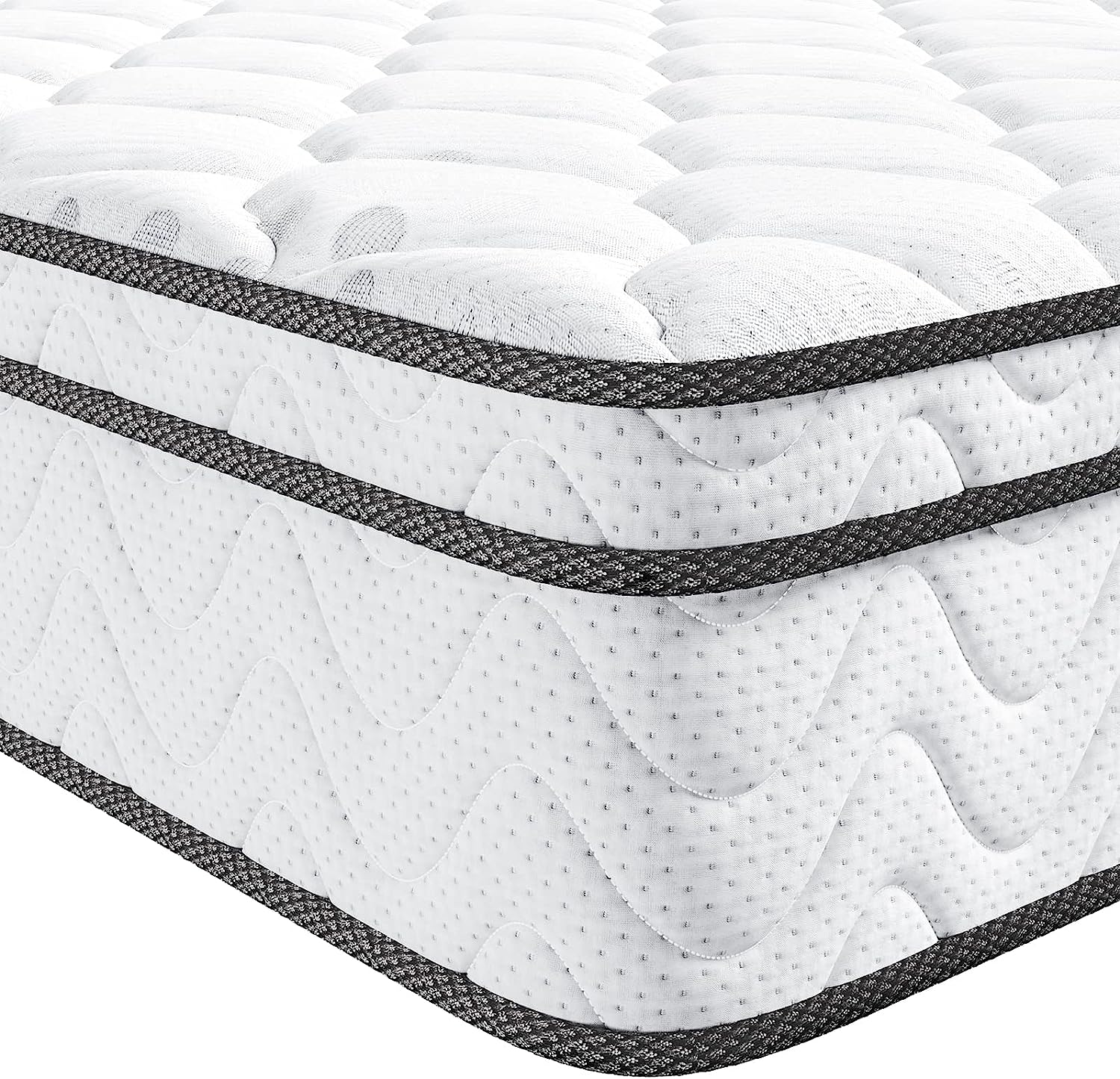 NEW - Vesgantti TWIN XL Mattress, 10 Inch Hybrid Mattress with Memory Foam & Pocket Spring, Ergonomic Design & Pressure Relief, Medium Firm Feel Mattress in a Box (39 x 80 x10 Inches) - Retail $259 - Image 4