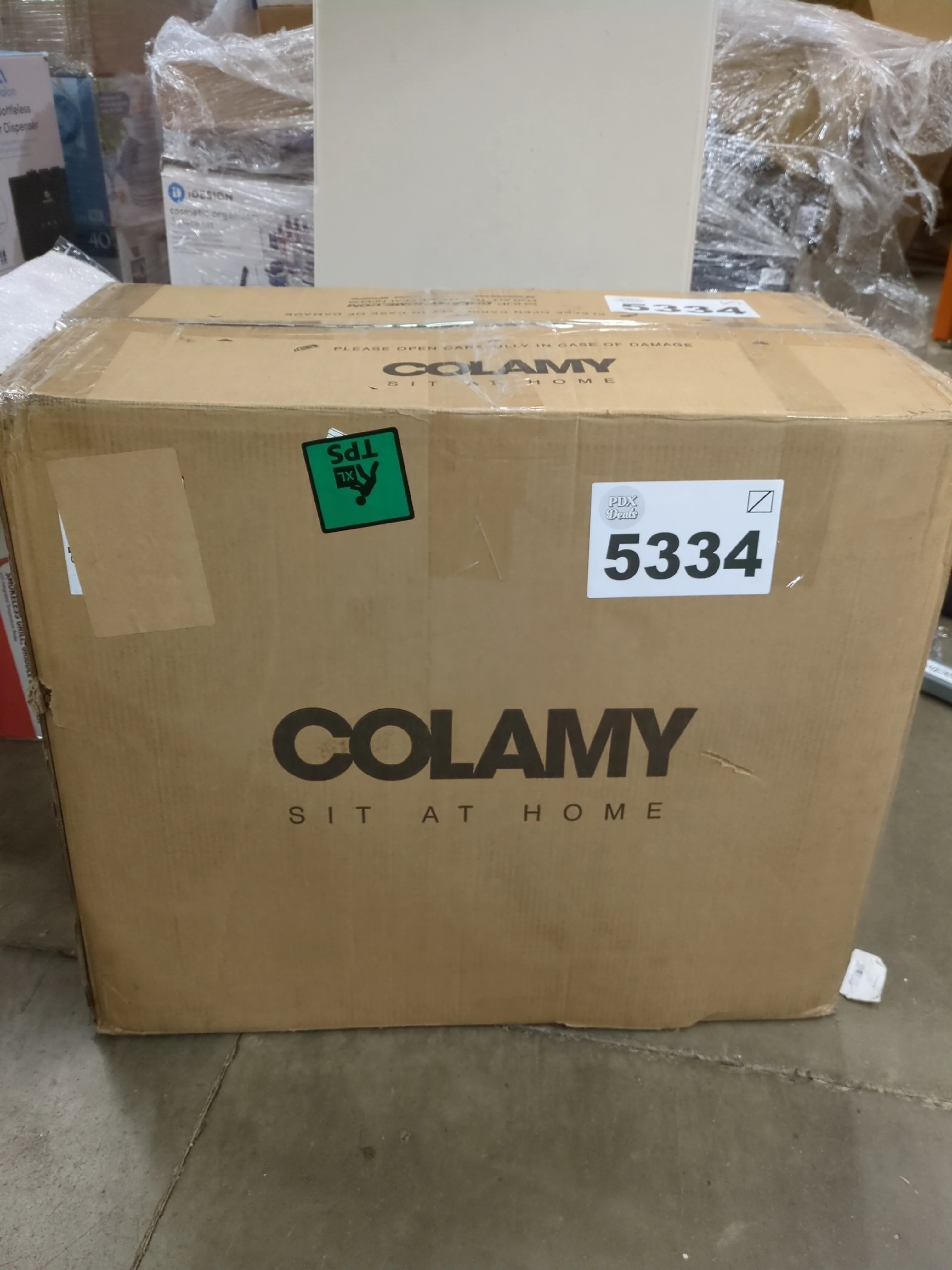 COLAMY Big and Tall Office Chair 400lbs Wide Seat- High Back PU Leather Executive Computer Desk Chair for Heavy People, Large Office Chair with Heavy Duty Metal Base and Ergonomic Back Support- Black - Retail $179 - Image 6