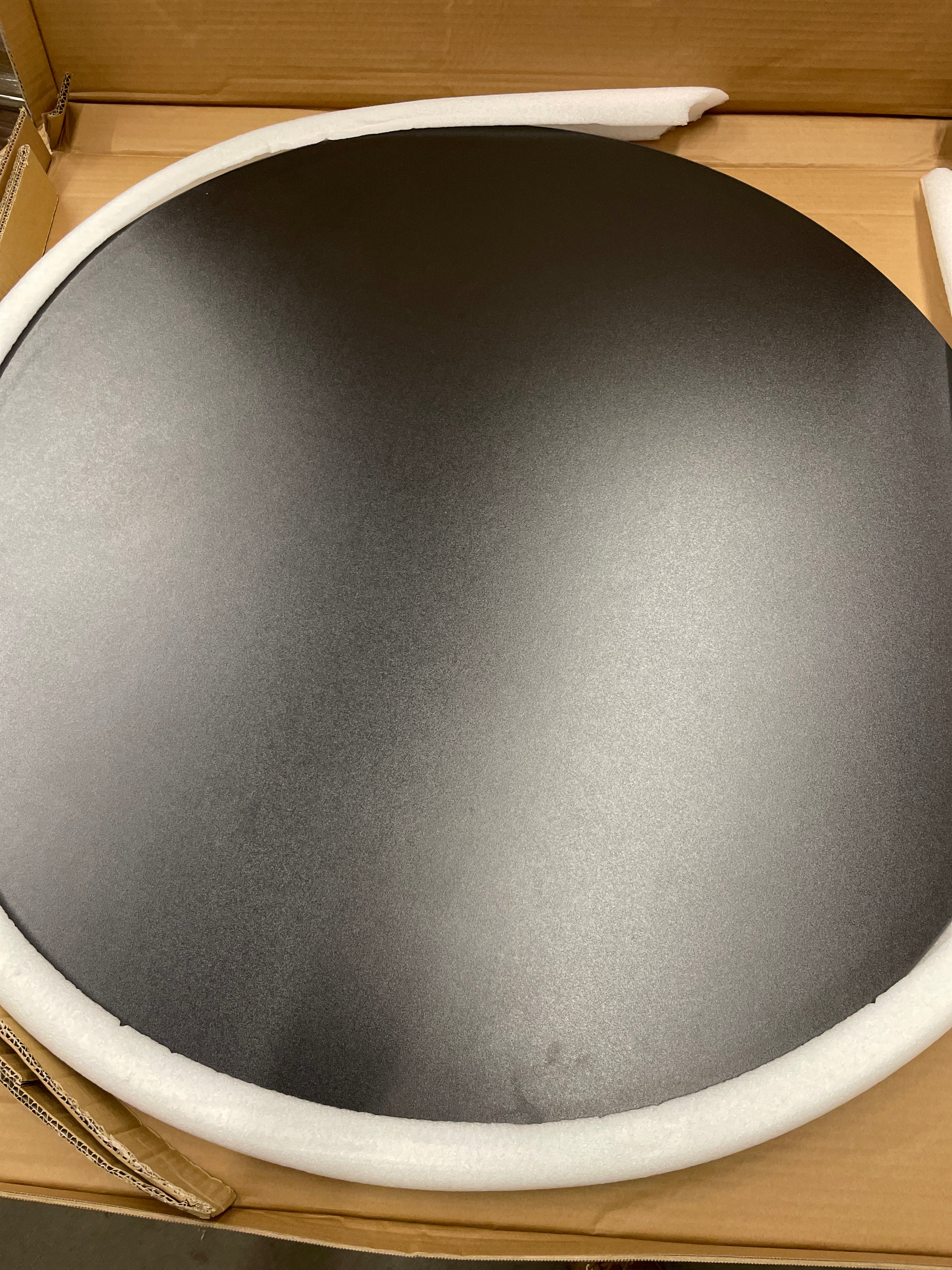 NEW - Flash Furniture Glenbrook 36 Inch Round Table Top with Black or Mahogany Reversible Laminate Top - Retail $78 - Image 3