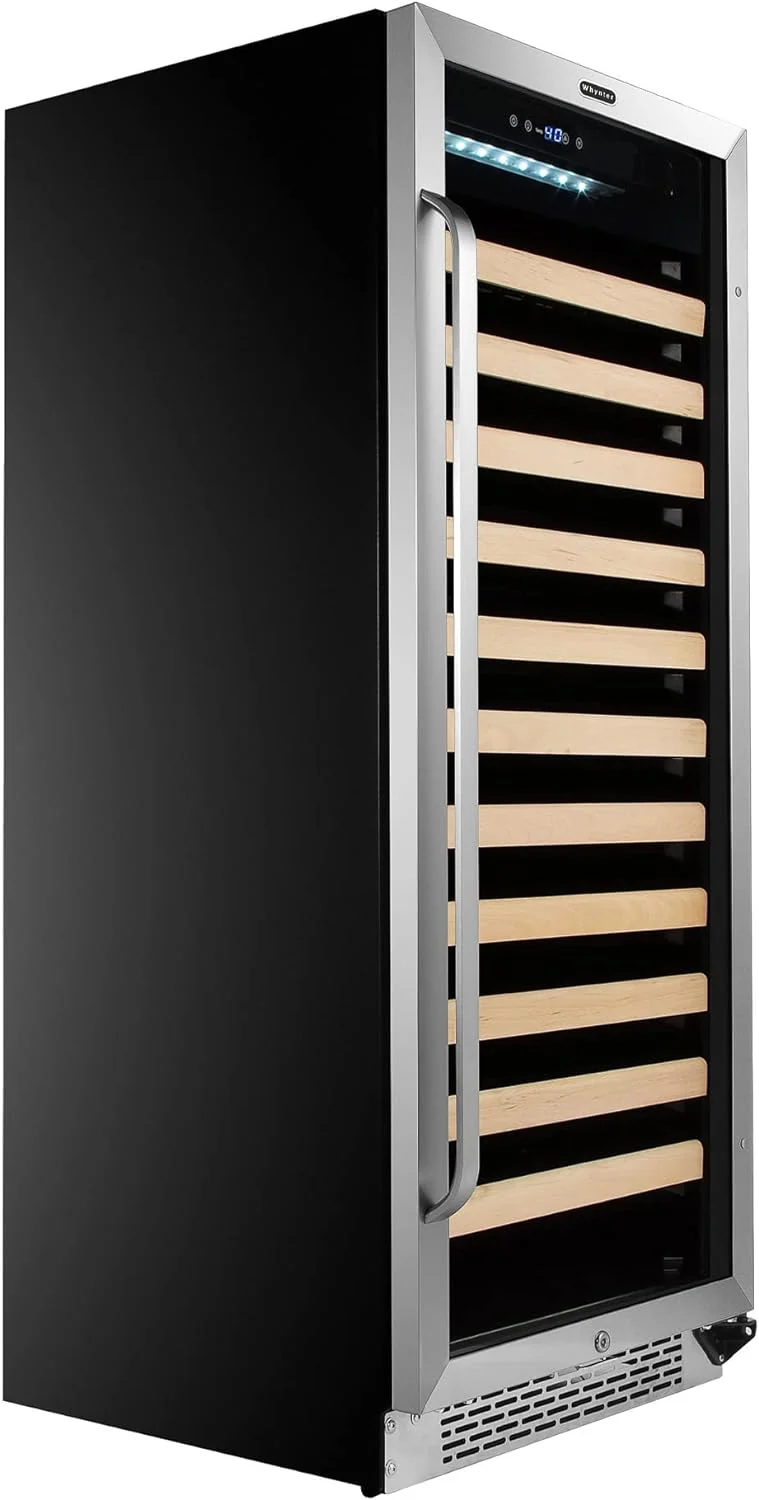 NEW - Whynter BWR-1002SD 100 Built-in or Freestanding Stainless Steel Compressor Large Capacity Wine Refrigerator Rack for Open LED Display, Black-100 Bottle, Black - Retail $1083 - Image 7